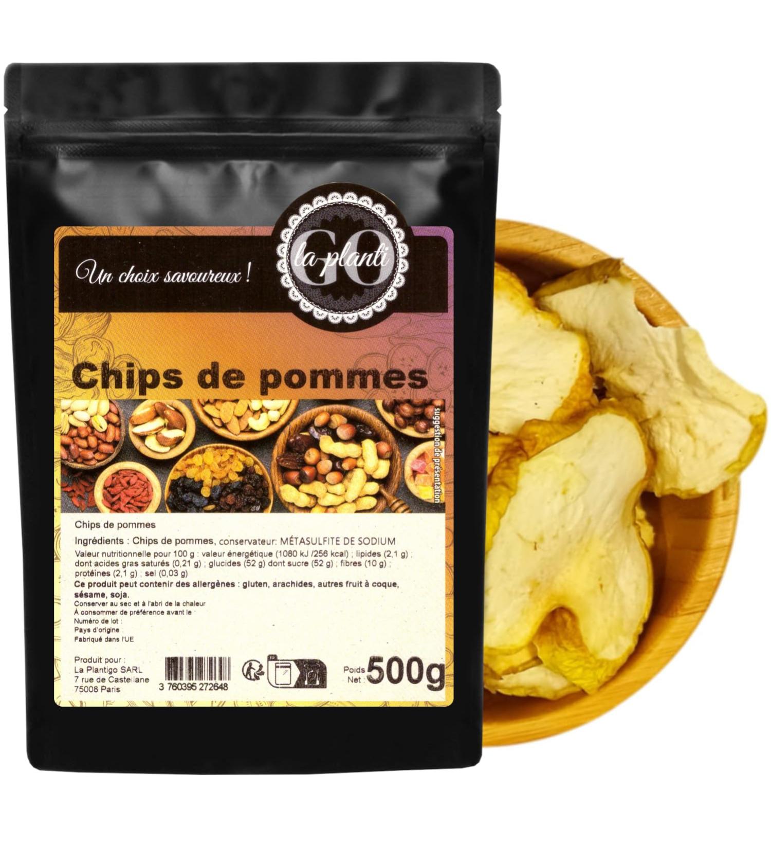 Chips de pommes 500 g- LA PLANTIGO - Buy Online on GoSupps.com