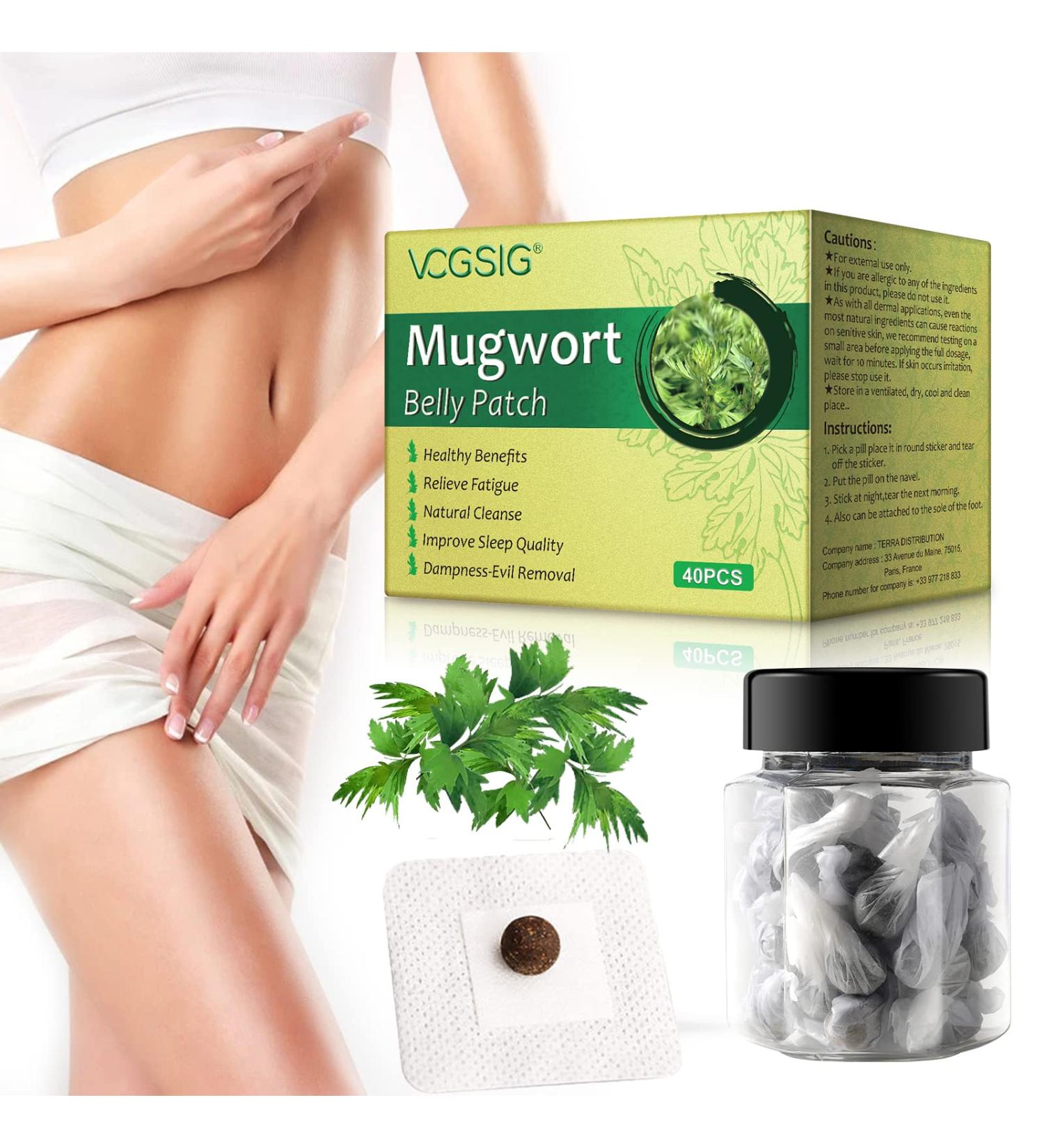 40Pcs Mugwort Belly Patch - Natural Herb Moxibustion Sticker for Men and Women - Buy Online on GoSupps.com