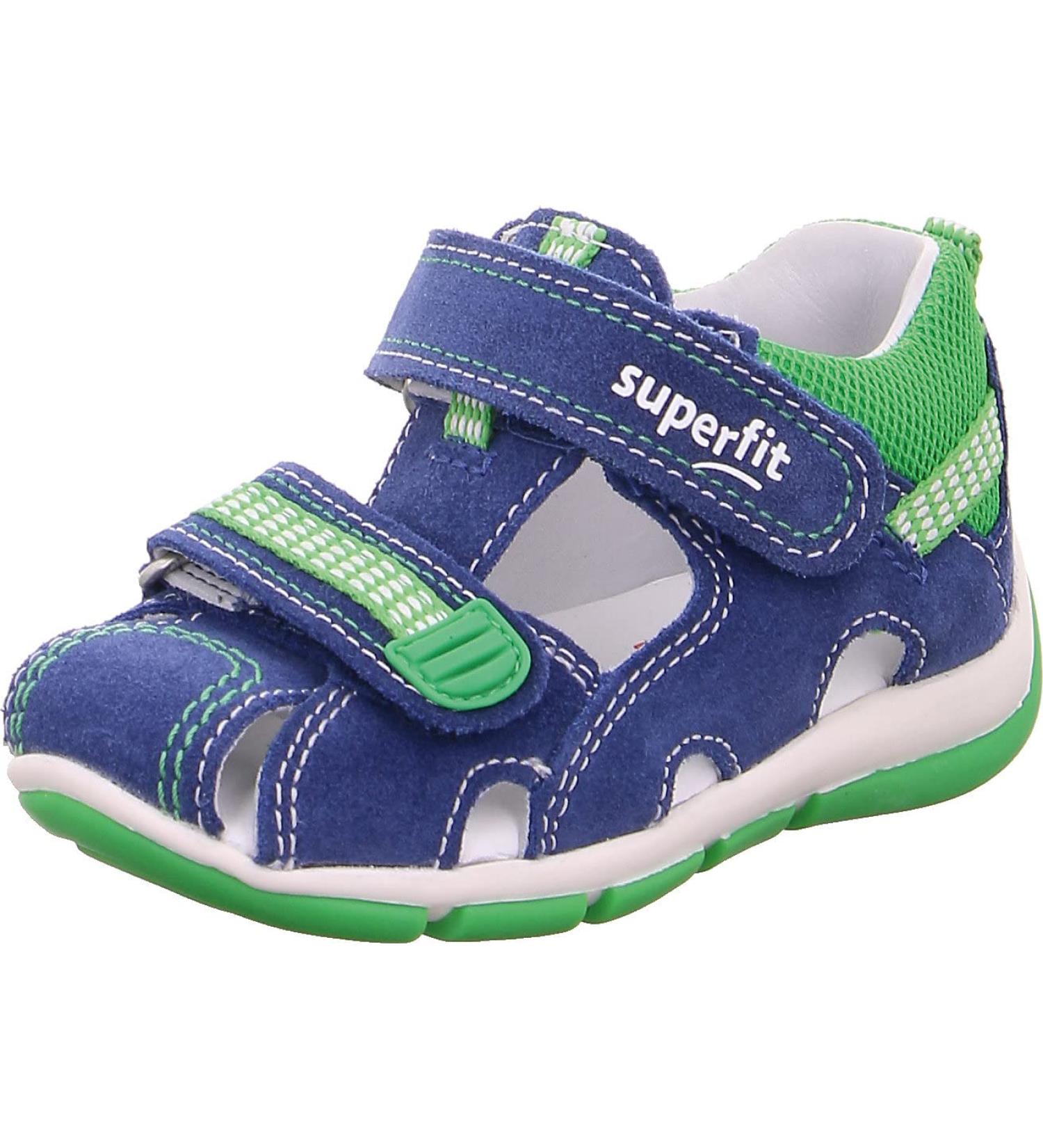 Superfit Baby Boys Freddy Sandals 4.5 UK Blue Green - Comfortable and Stylish Sandals for Your Little One - Buy Online on GoSupps.com