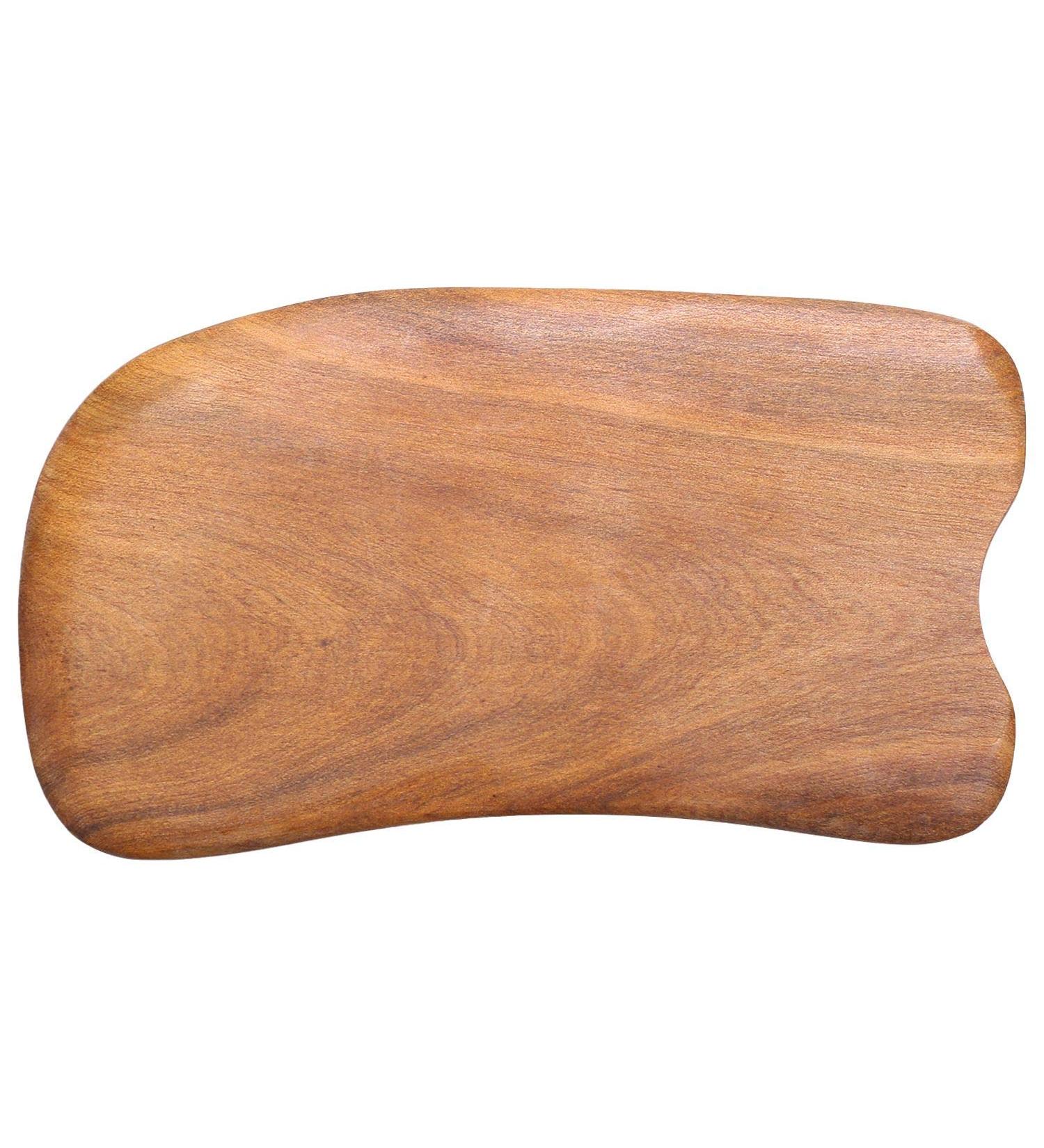 Natural Wood Lukasz Gua Sha - Acupuncture Massage Tool for Spa Therapy & Muscle Relaxation - Buy Online on GoSupps.com