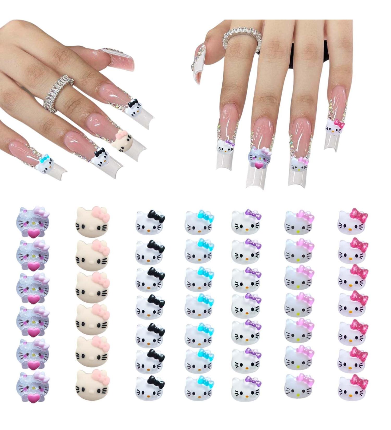 77 Pcs Hello Kitty 3D Nail Charms - Nail Art Decorations (Style 3) - Buy Online on GoSupps.com