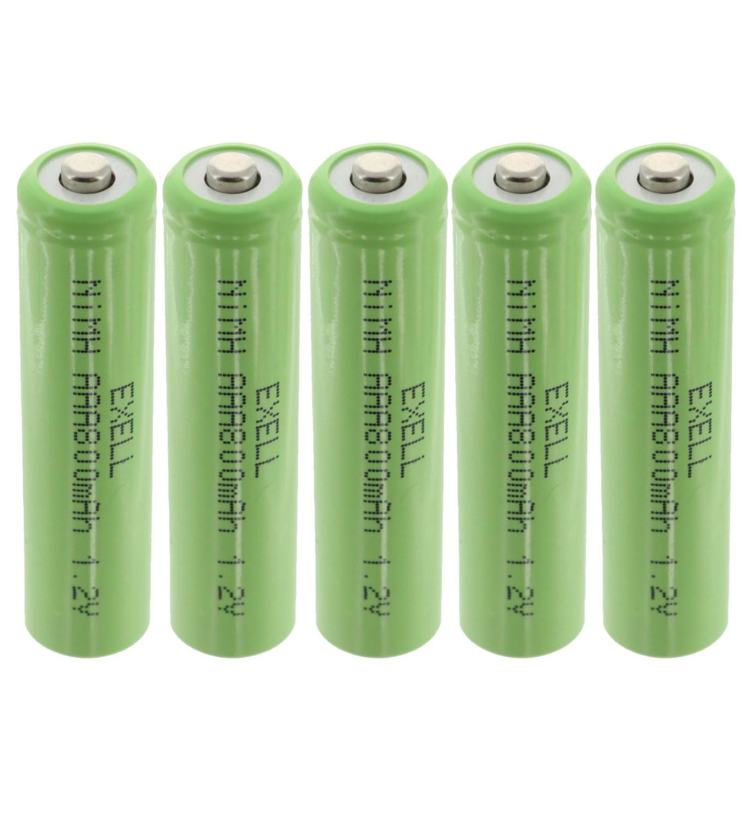 5x 1.2V NIMH AAA 800mAh Rechargeable Batteries for Portable Monitors & Instruments | International Shipping Available - Buy Online on GoSupps.com