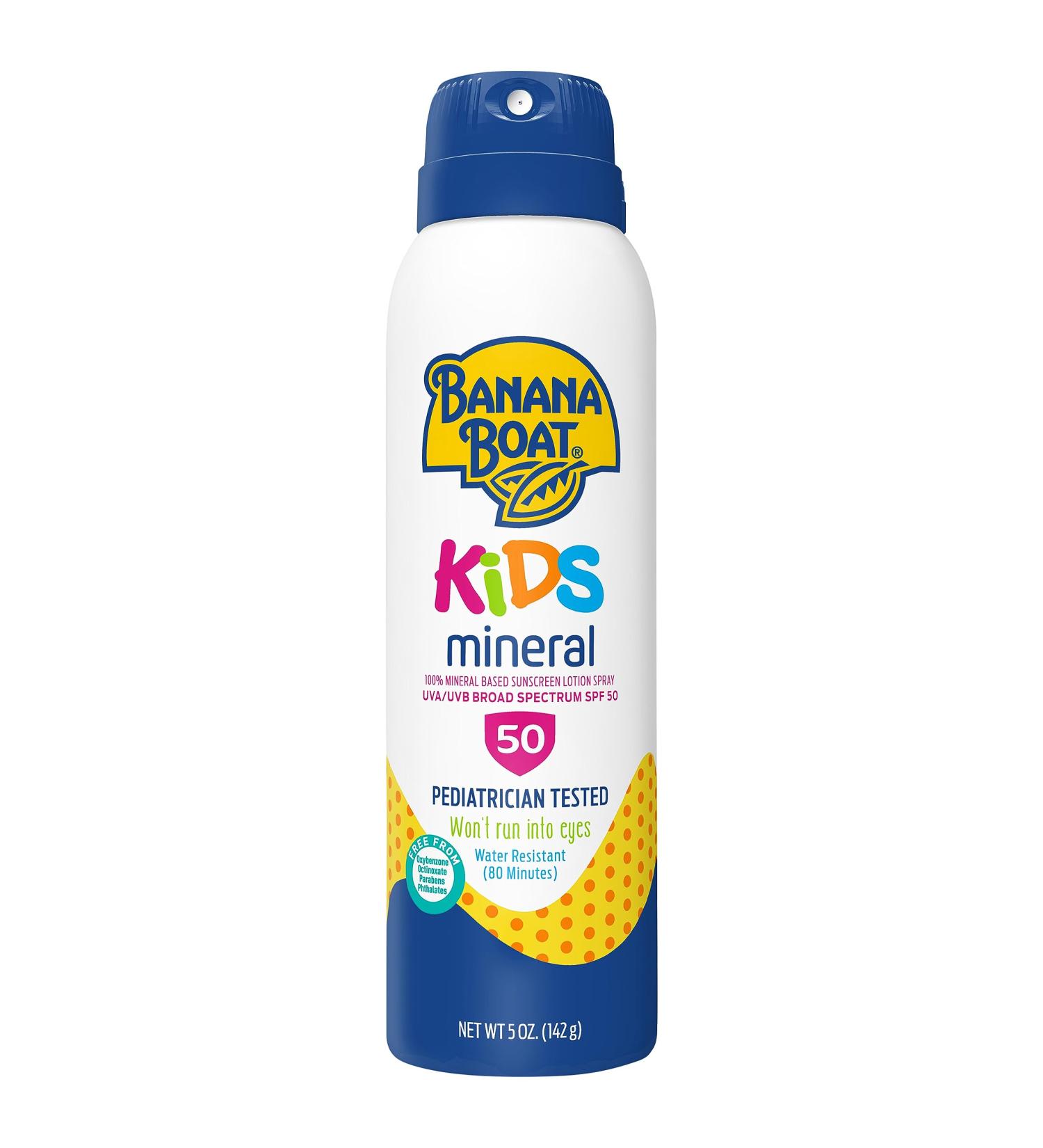 Banana Boat Mineral Kids Sunscreen C-Spray - SPF 50 5 Ounce