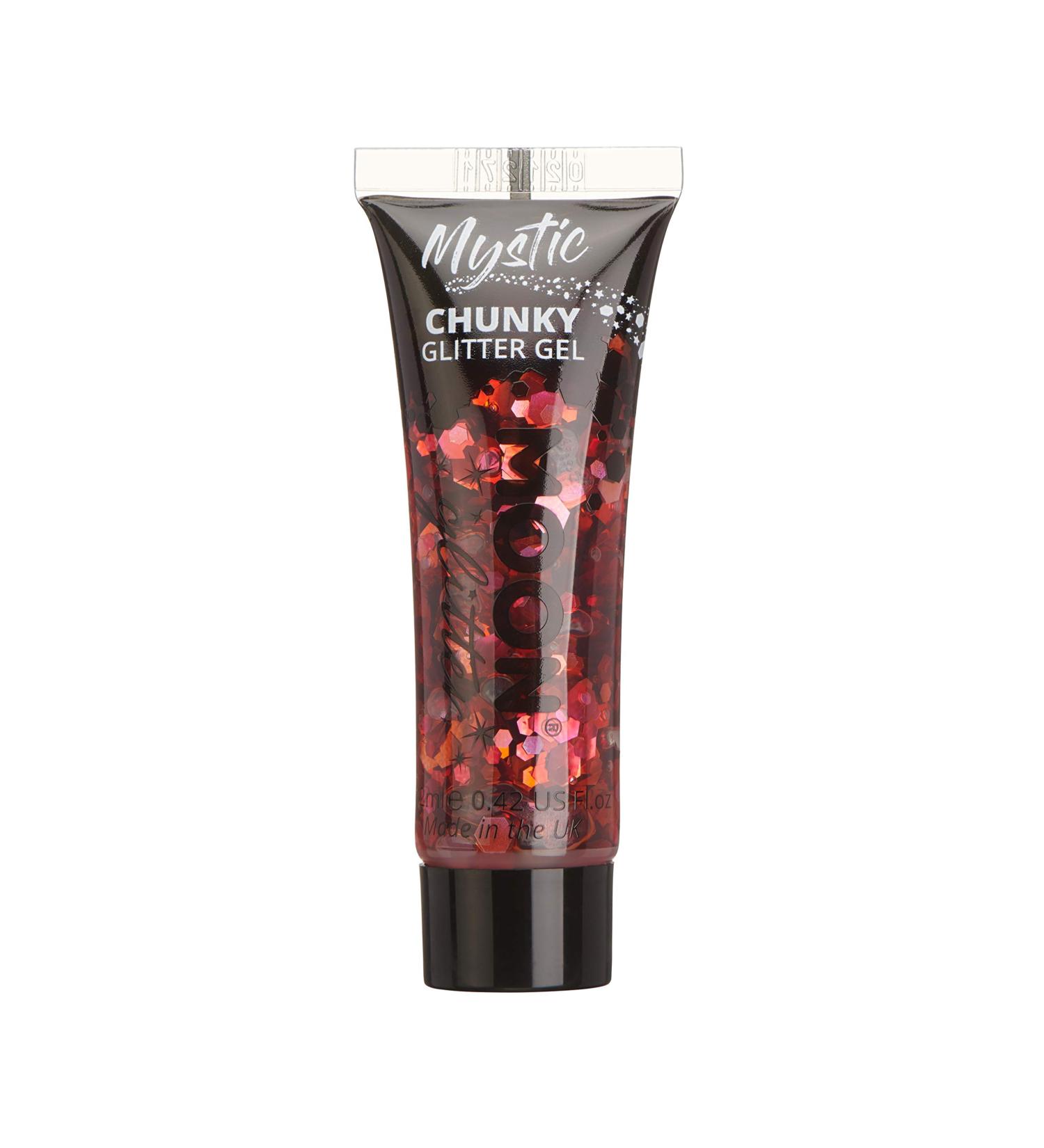Valentines Mystic Chunky Glitter Gel by Moon Glitter - 12ml - Face & Body Cosmetic Festival Paint - Buy Online on GoSupps.com