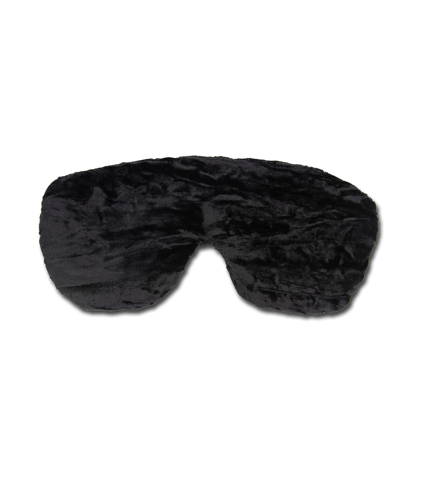 Handmade Opulence Yoga Eye Mask Pillow - Weighted Flaxseed Unscented Satin & Velvet Adjustable - Perfect for Meditation & Sleep - Black - TEMF-BK - Buy Online on GoSupps.com