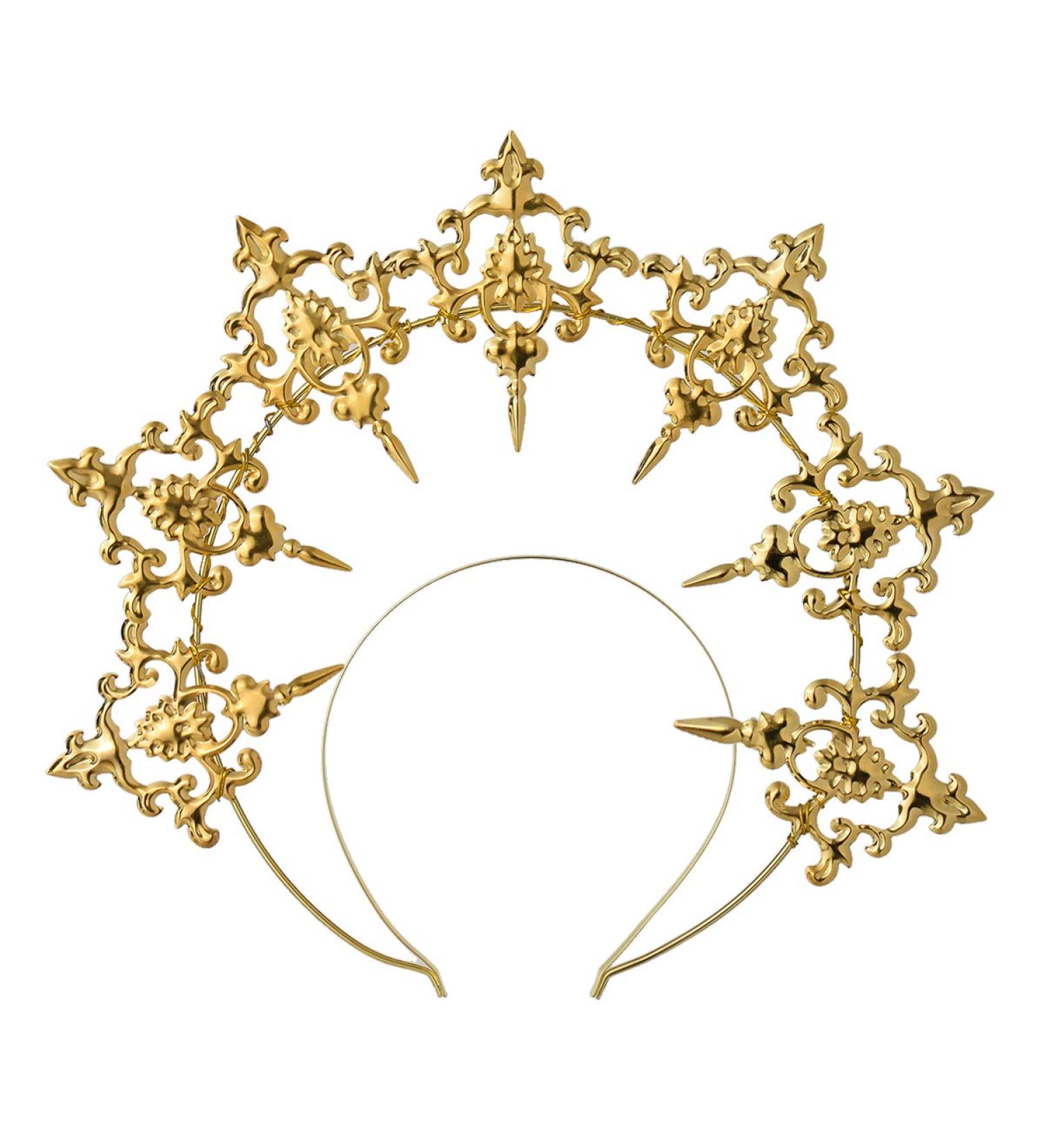 GRACEART Women's Masquerade Crown | Sunburst Halo Headband & Costume Accessories for Parties - Buy Online on GoSupps.com