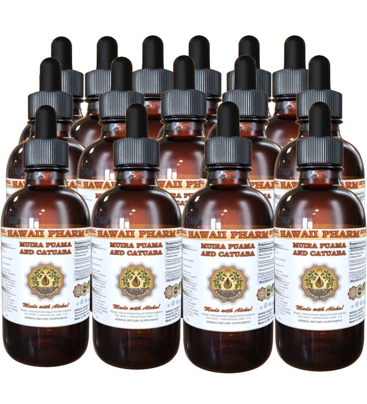 Muira Puama and Catuaba Liquid Extract Supplement Tincture Supplement 15x4 oz - Buy Online on GoSupps.com