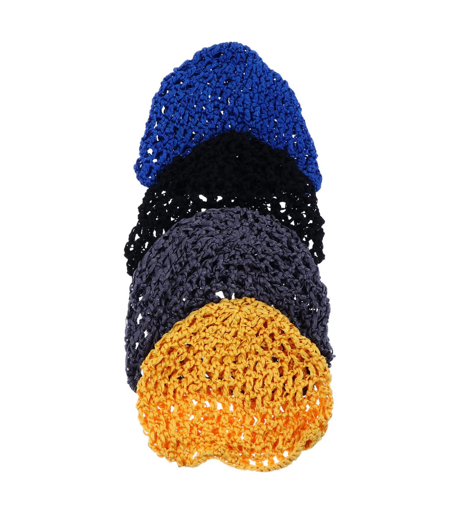 Minkissy 4PCS Mesh Crochet Hair Net - Soft Women's Hair Net for Sleeping (Assorted Colors) - Buy Online on GoSupps.com