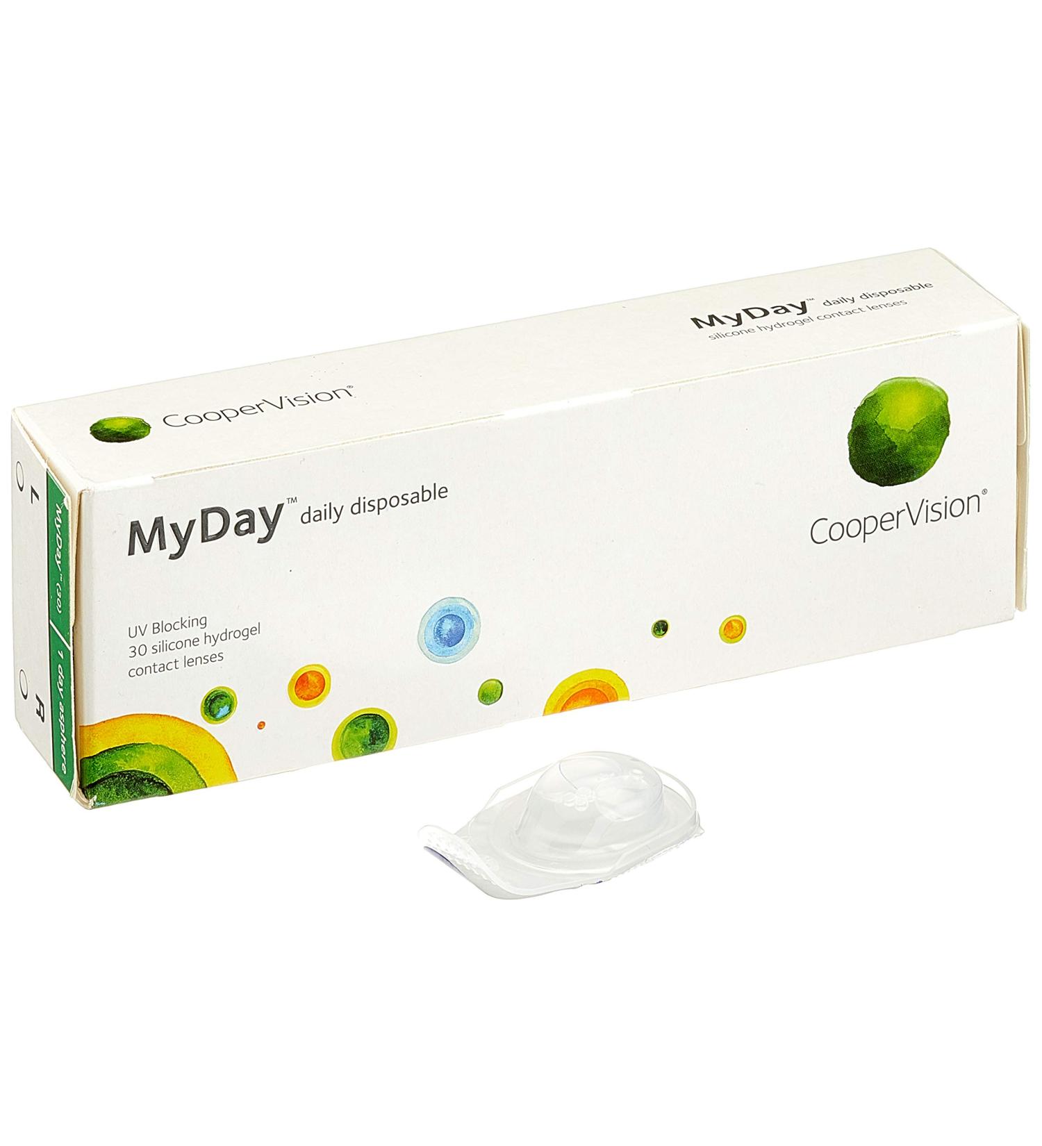 MyDay Daily Disposable Soft Contact Lenses - 30 Pack | BC 8.40 mm DIA 14.20 mm -1.75 Diopters | International Shipping - Buy Online on GoSupps.com