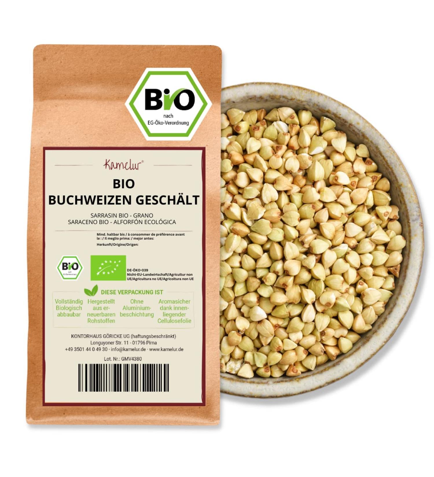 Buy Kamelur Organic Buckwheat (500g) - Pure Controlled Organic Cultivation - International Shipping Available - Buy Online on GoSupps.com