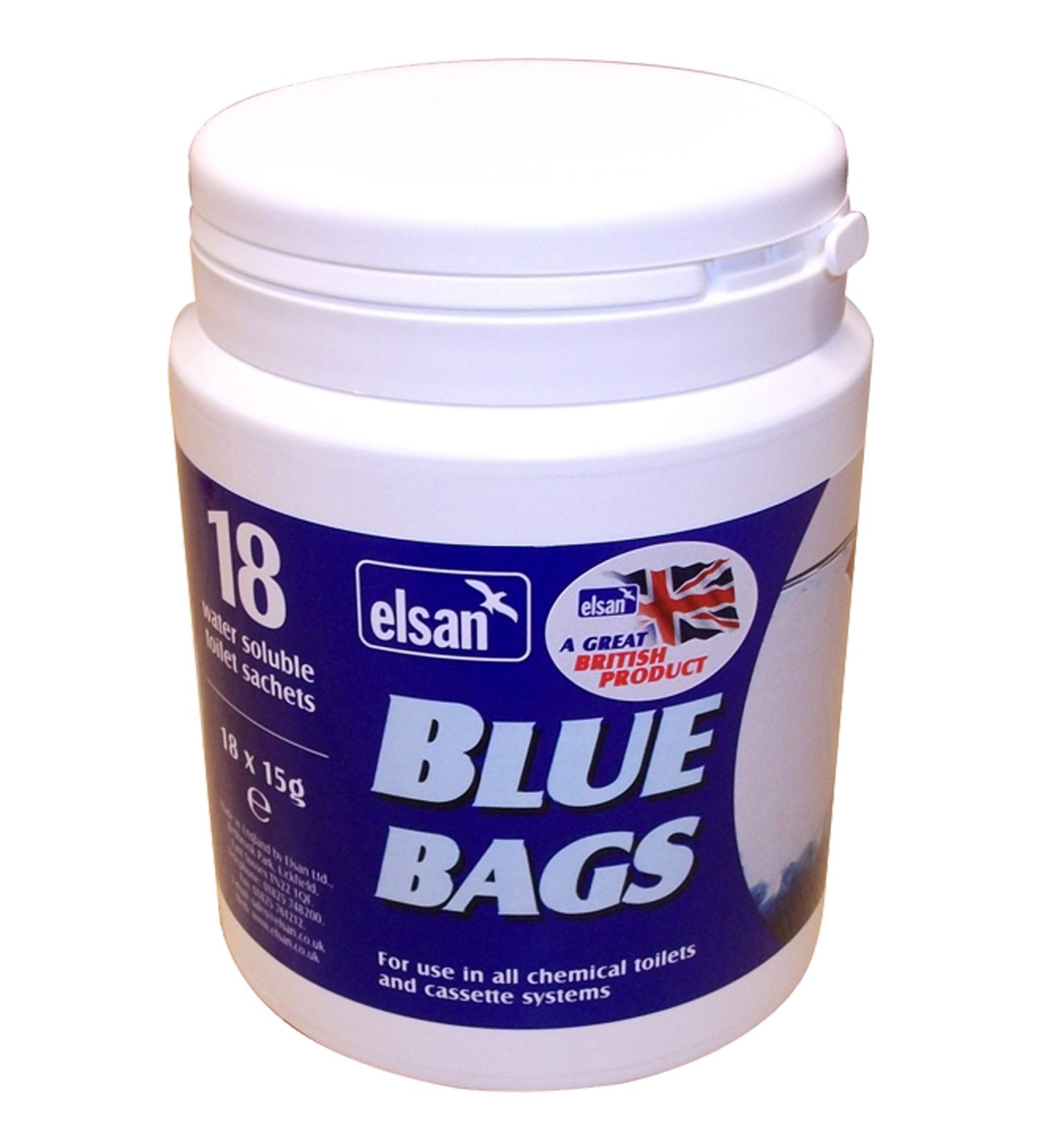 Elsan Chemical Caravan Toilet Blue Bags Motorhome Camping 18 Sachets