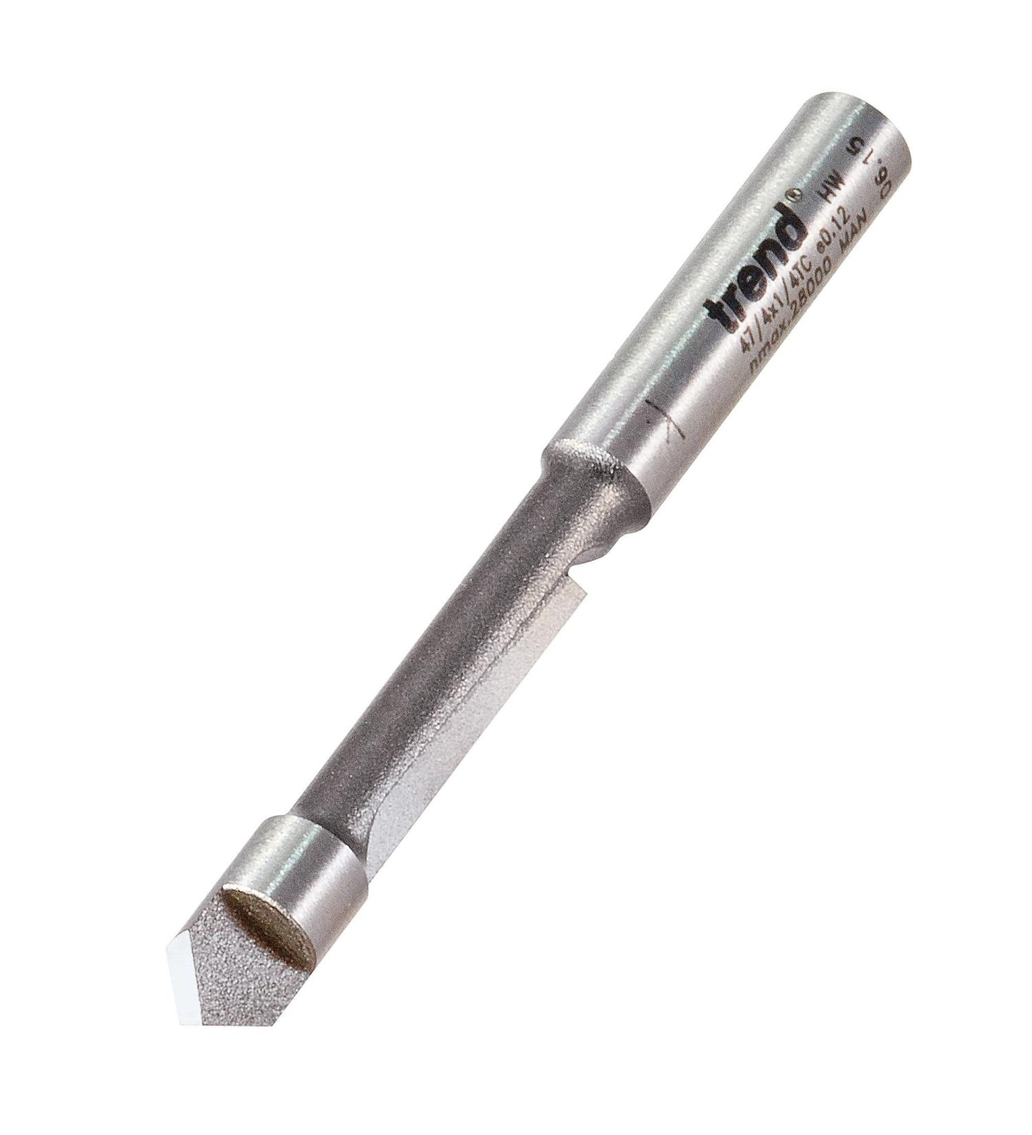 Trend Professional Pierce & Trim Cutter 1/4 Inch Shank 6.3mm Cut Diameter 18mm Cut Length Tungsten Carbide Tipped 47/4X1/4TC PIERCE & TRIM 6.3MM DIA 257123 - Buy Online on GoSupps.com