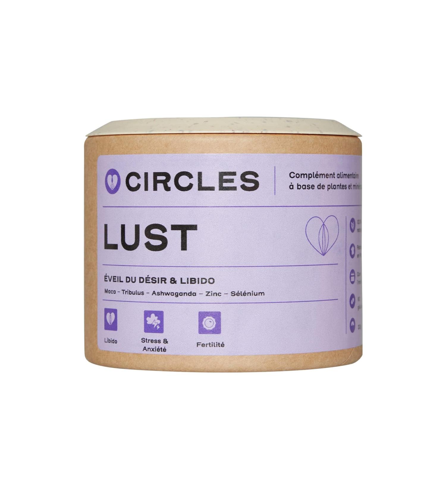 Vitalit Libido & nergie | Maca Ashwagandha Tribulus Zinc Vitamines B6-B9 | quilibre hormonal & bien- tre intime LUST Femme - Buy Online on GoSupps.com