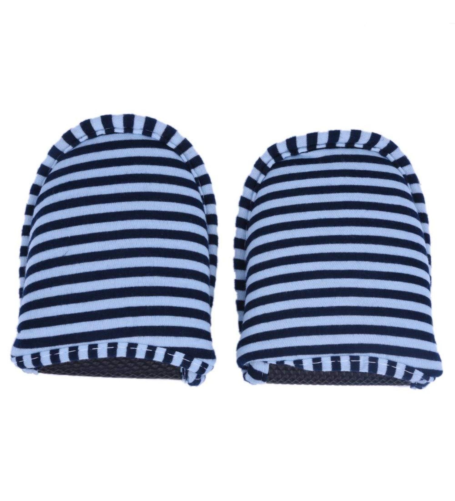 JOROBURO Travel Sipplers Portable Reusable Indoor Soft Cotton Anti Slip Slipperswith Portable Carrying Bag Foldable Hotel Slippersfor Home Hotel House Sipplers Disposable Male 15x12cm Blue Stripe - Buy Online on GoSupps.com