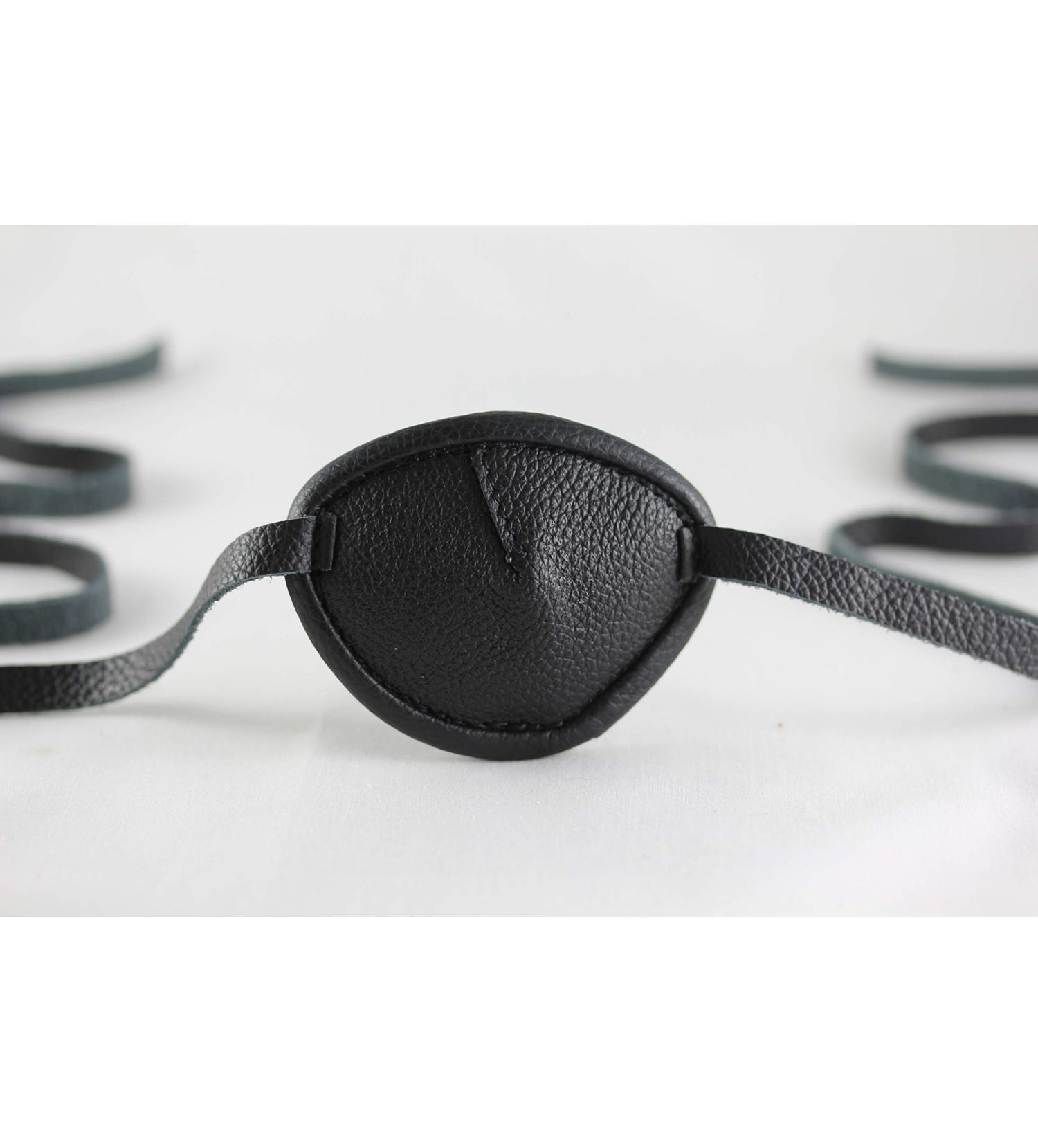 Buy Premium Leather Eyepatch for Left Eye - Full Grain Adjustable Comfortable Sanitary - Made in USA - Buy Online on GoSupps.com