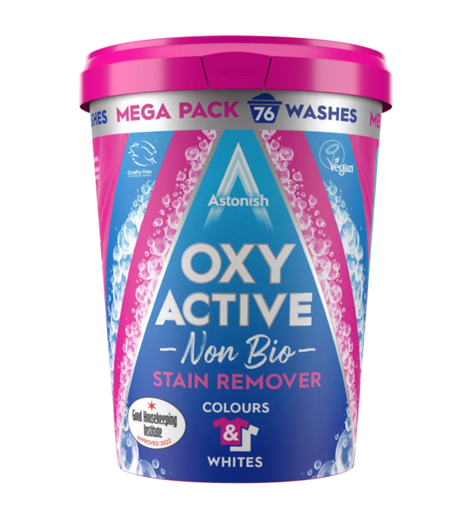 Astonish Oxy Active Non Bio Stain Remover 1.25kg