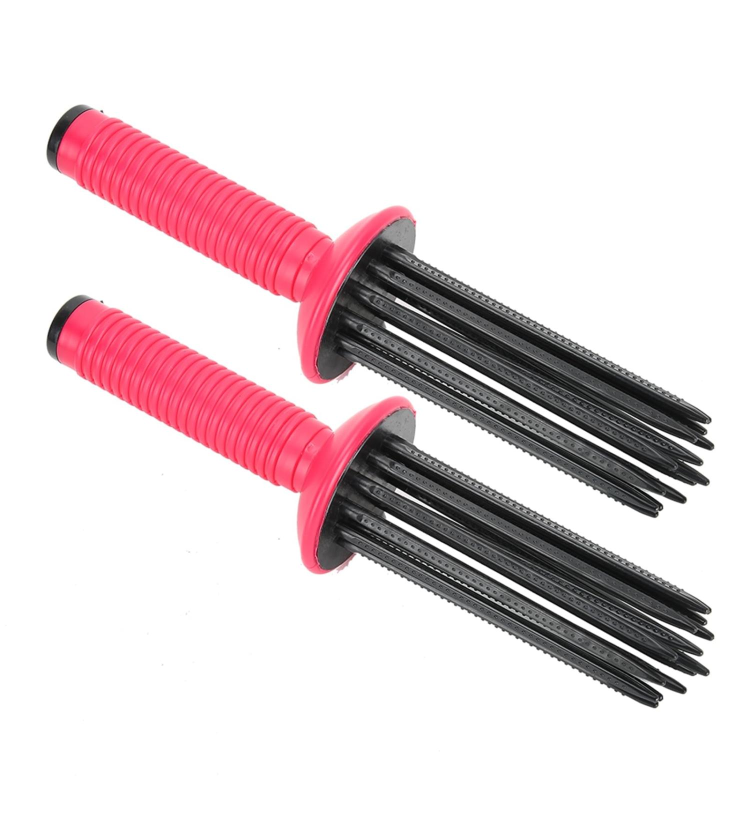 Hair Fluffy Curling Roll Comb Anti Slip Curling Wand Hairstyling Tools Circular Shape with 17 Comb Teeth Environmentally Friendly Resin Small and Portable Use for Easy Hair - Buy Online on GoSupps.com