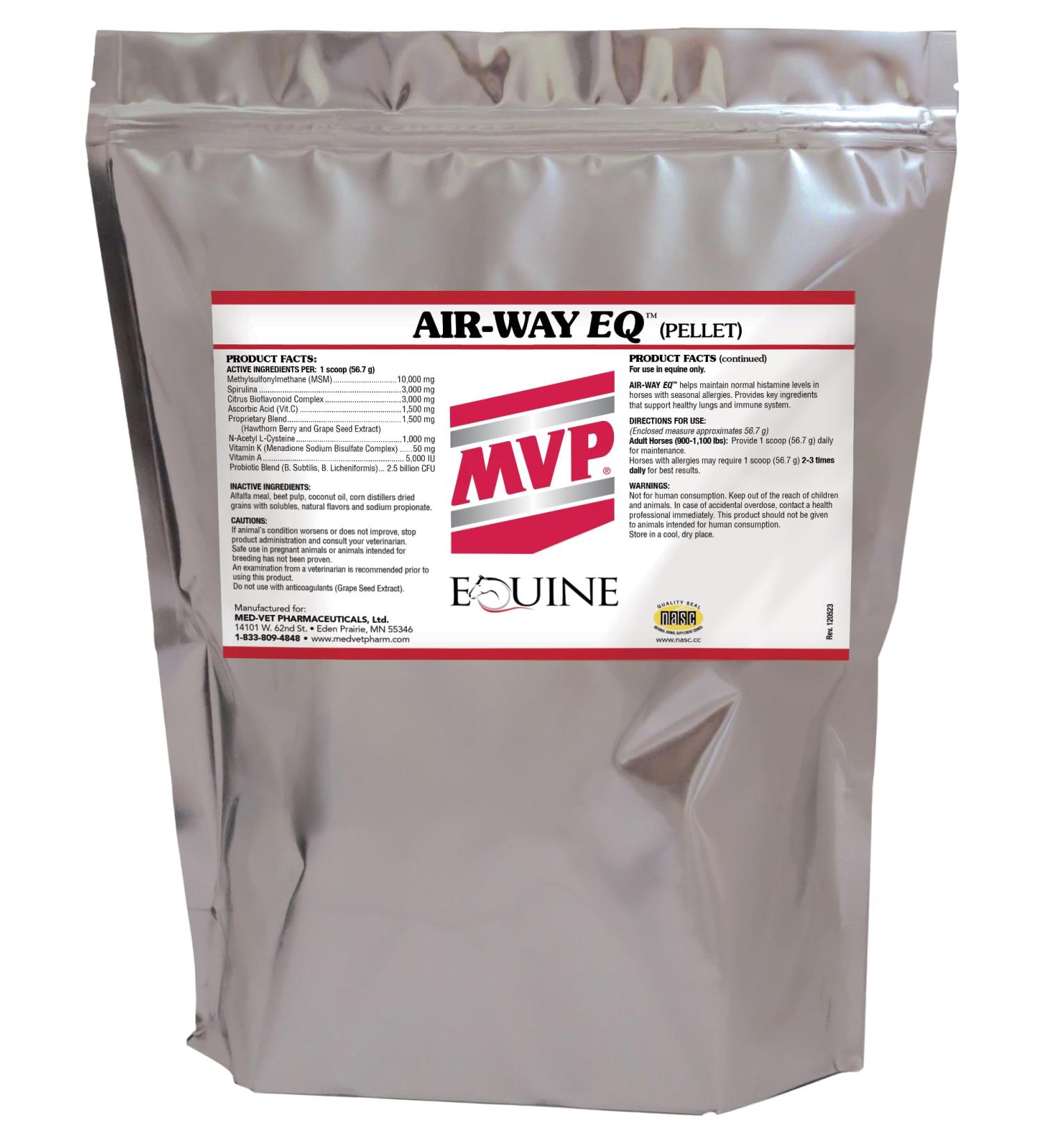 MVP Air-Way EQ (5lb) Supports Healthy Lung Function and Seasonal Allergy Support in Horses - Buy Online on GoSupps.com