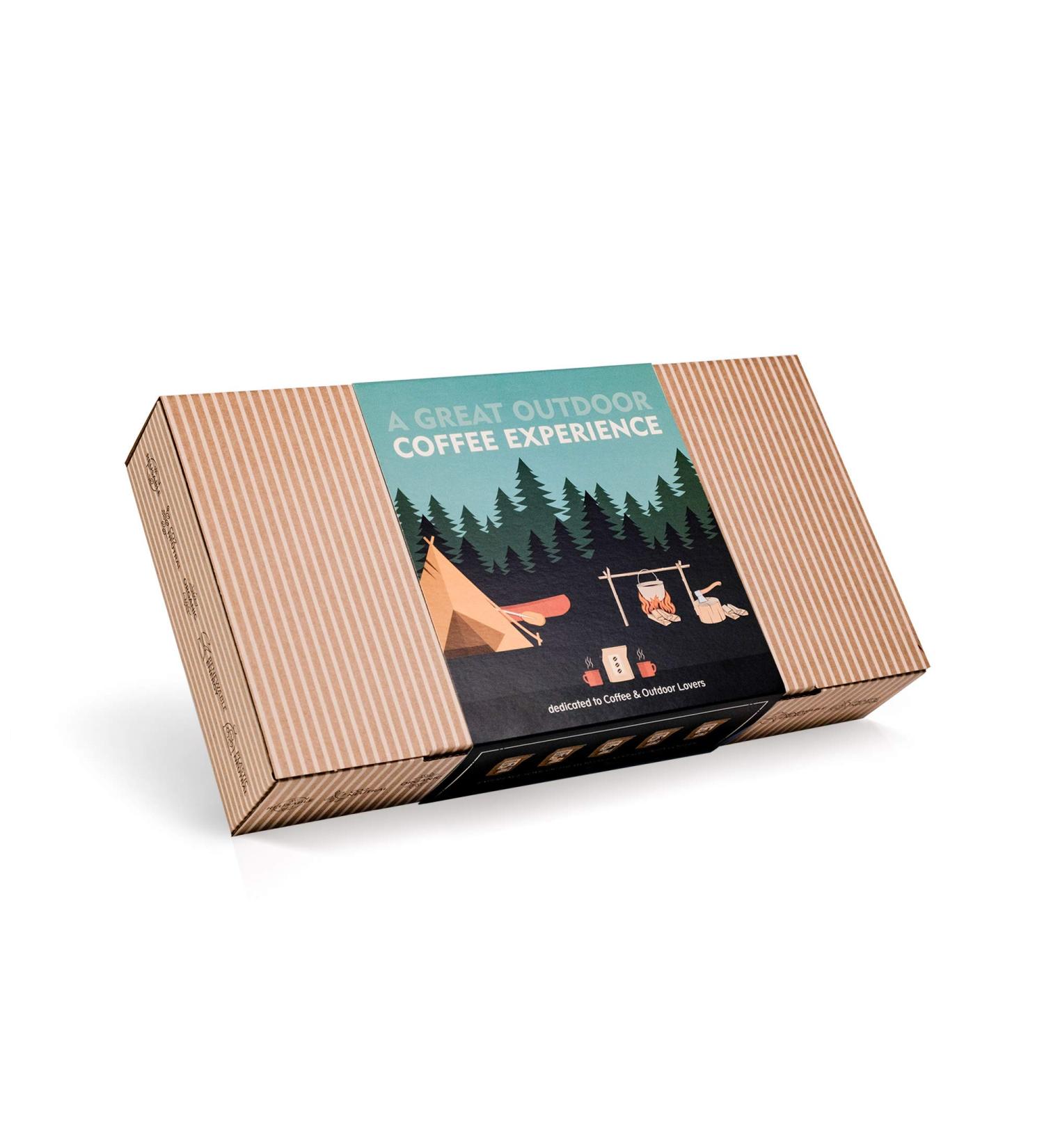 Premium Coffee Gift Set for Outdoor Lovers | 10 Best Single Estate & Organic Coffees | Perfect Gift for Men & Women | Brew Anytime Anywhere - Buy Online on GoSupps.com