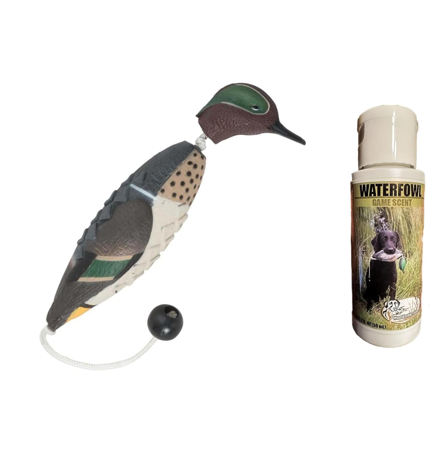 HuntEmUp Ultimate Teal Hunting Dog Training Scent and Realistic Teal Duck Dummy - Waterfowl Puppy Gundog Training Bundle Sporting Dog Pointer Retriever Retrieving Trainer - Buy Online on GoSupps.com
