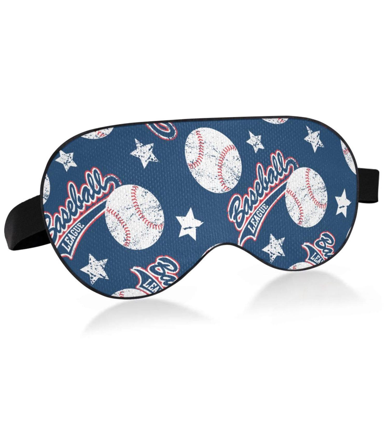 Sleep Mask - Light Blocking Baseball Eye Mask for Men & Women | Adjustable Vintage Eye Covers for Travel & Naps - Buy Online on GoSupps.com