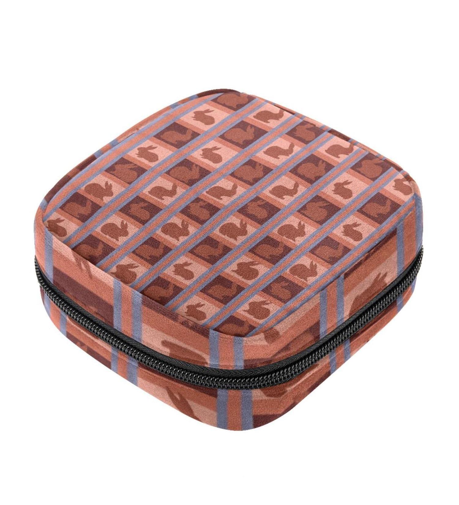 Nordic Animal Sanitary Napkin Storage Bag - Portable Menstrual Pad Holder for Teen Girls & Women - Multicolored Design #03 - Buy Online on GoSupps.com
