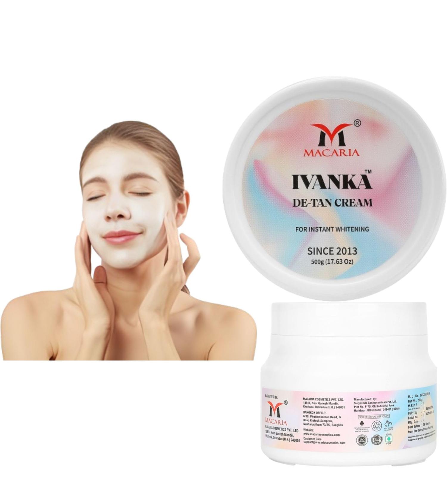 MACARIA Ivanka DeTan For Pussy Whitening Brightening & Lightening Cream for Tan Removal Tanning & Blackness For Women - Buy Online on GoSupps.com