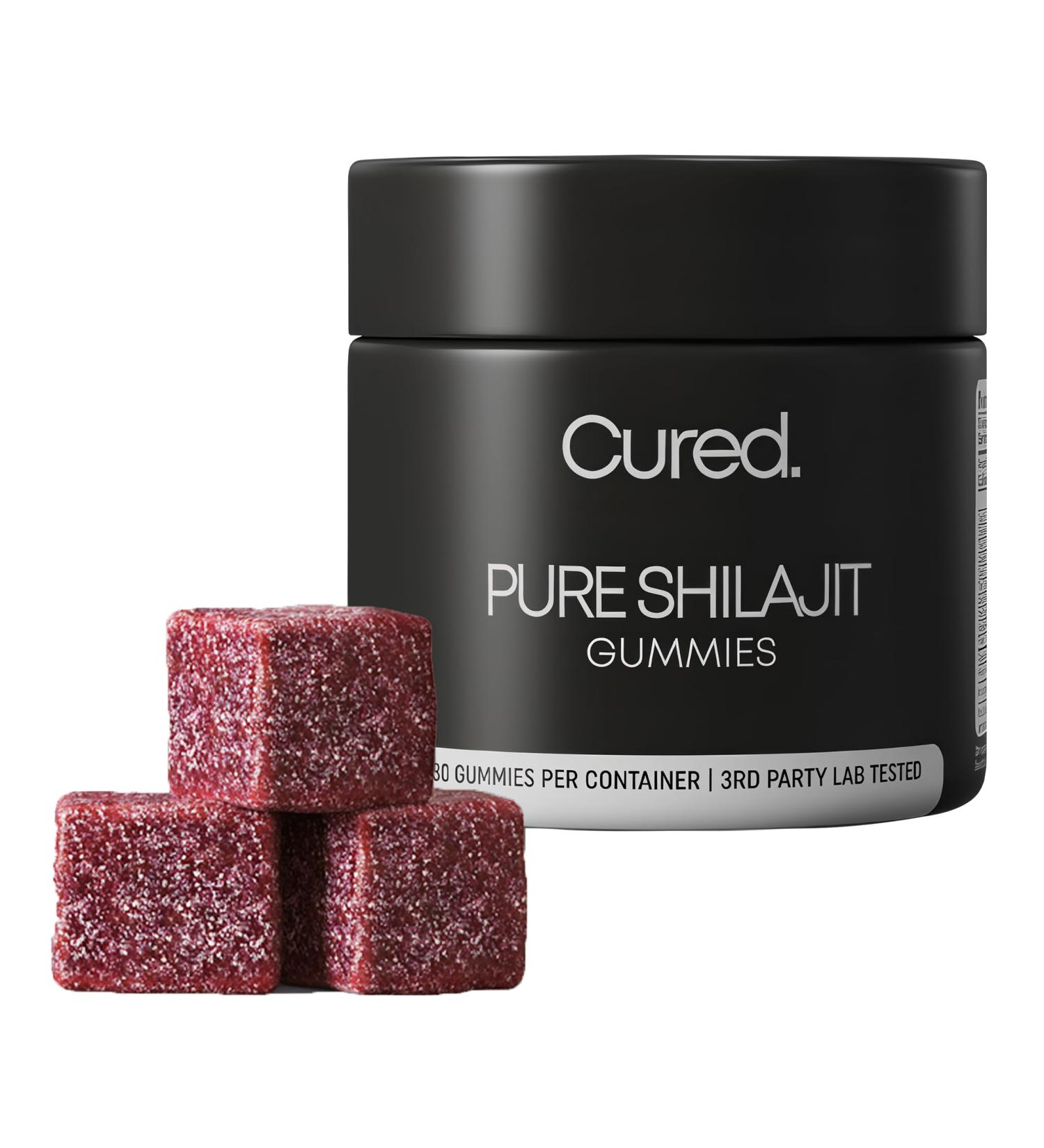 Cured Shilajit Gummies for Men with 85+ Trace Minerals, Fulvic & Humic Acid | Natural Energy, Stamina & Endurance Support | Organic Manuka Honey, Zero Sugar Daily Wellness Supplement Pure Shilajit - Buy Online on GoSupps.com
