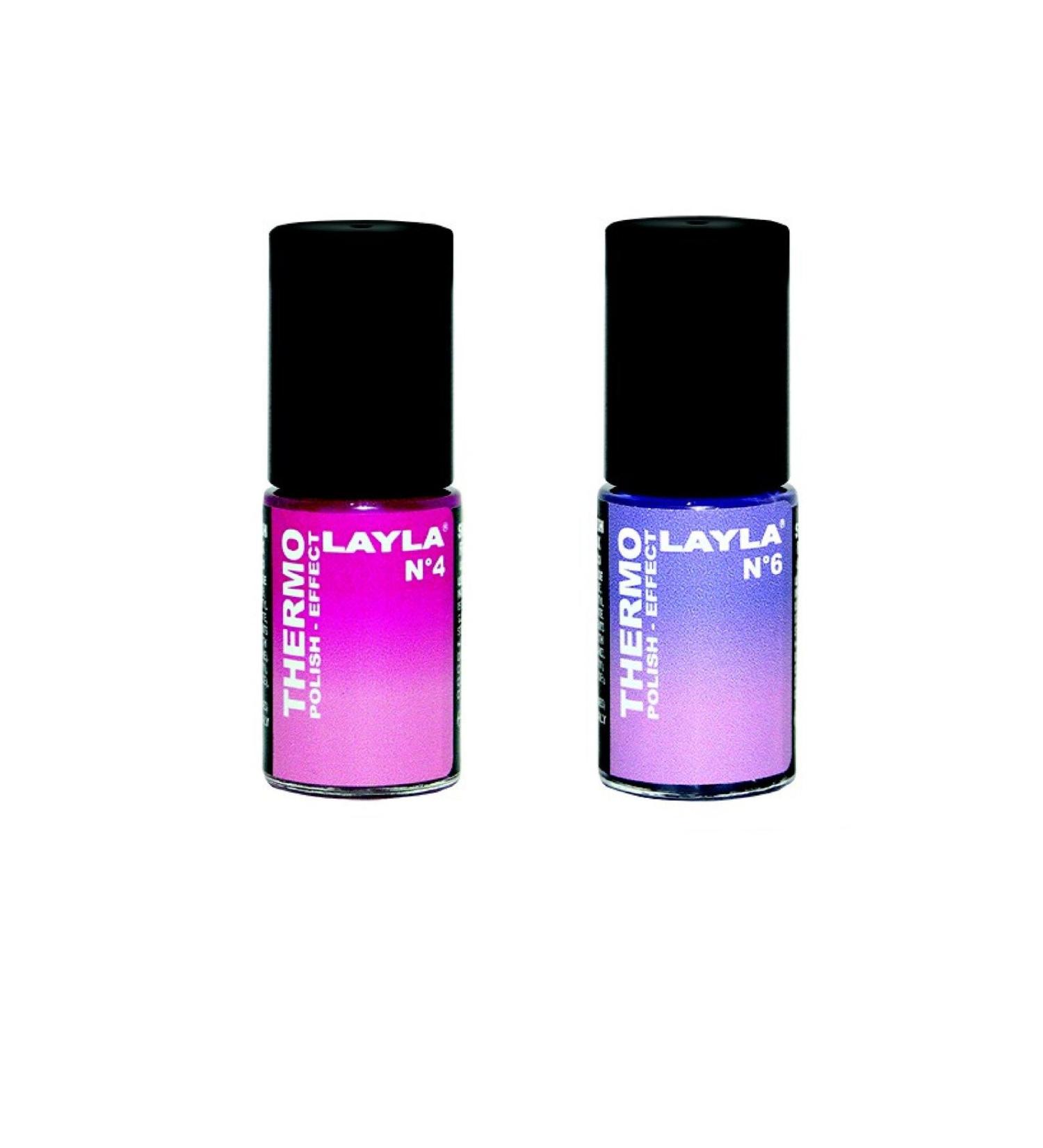 Buy Layla Thermo Nail Polish Duo Pack No. 5 - Color-Changing Long-Lasting International Shipping Available - Buy Online on GoSupps.com