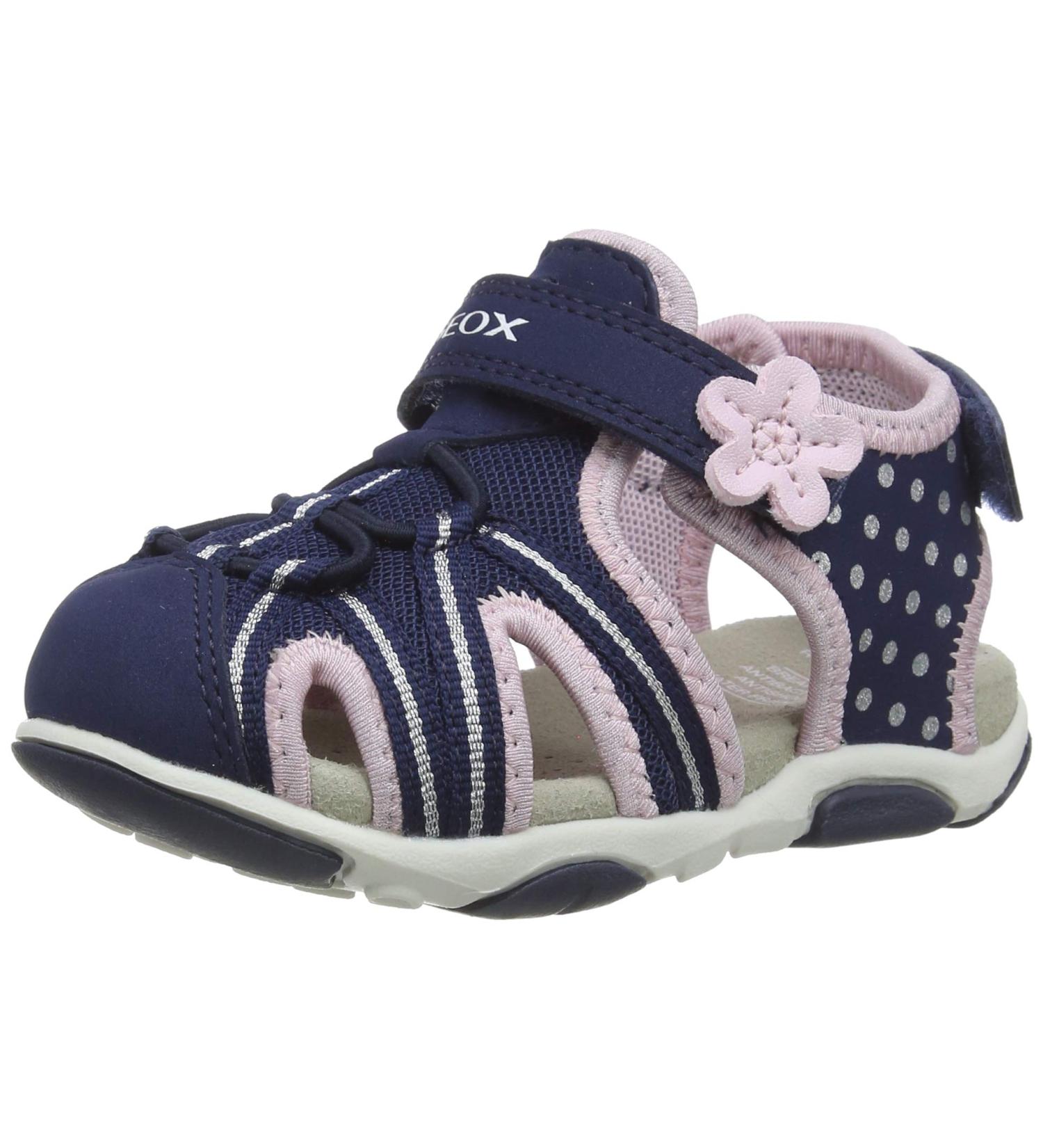 Geox Baby Sandal Agasim Girl B Walking Shoes 8.5 UK Child - Navy Pink - Buy Online on GoSupps.com