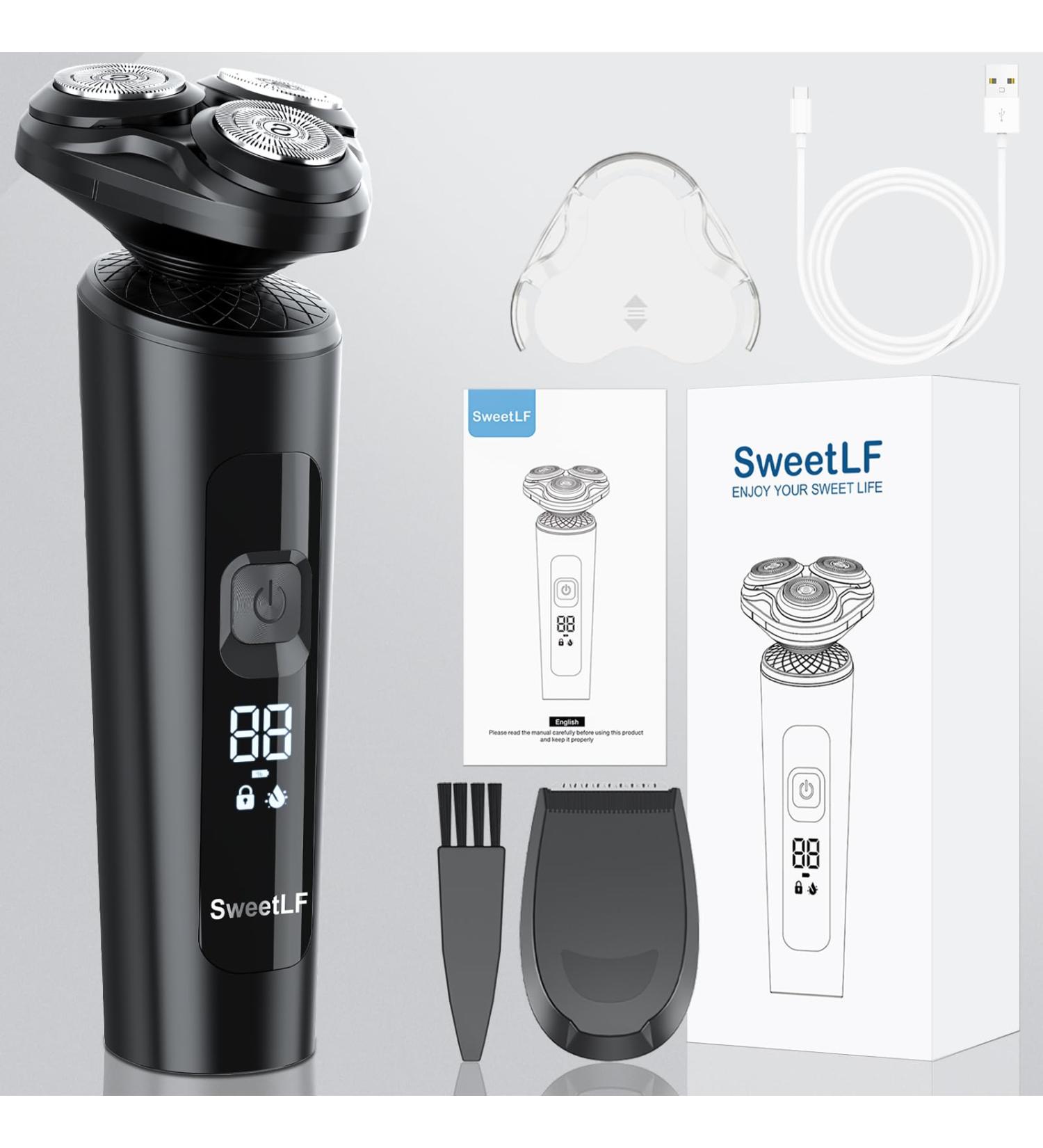 Sweetlf Electric Razors for Men | LED Display Electric Shaver for Face - Premium Shaving Experience - Buy Online on GoSupps.com