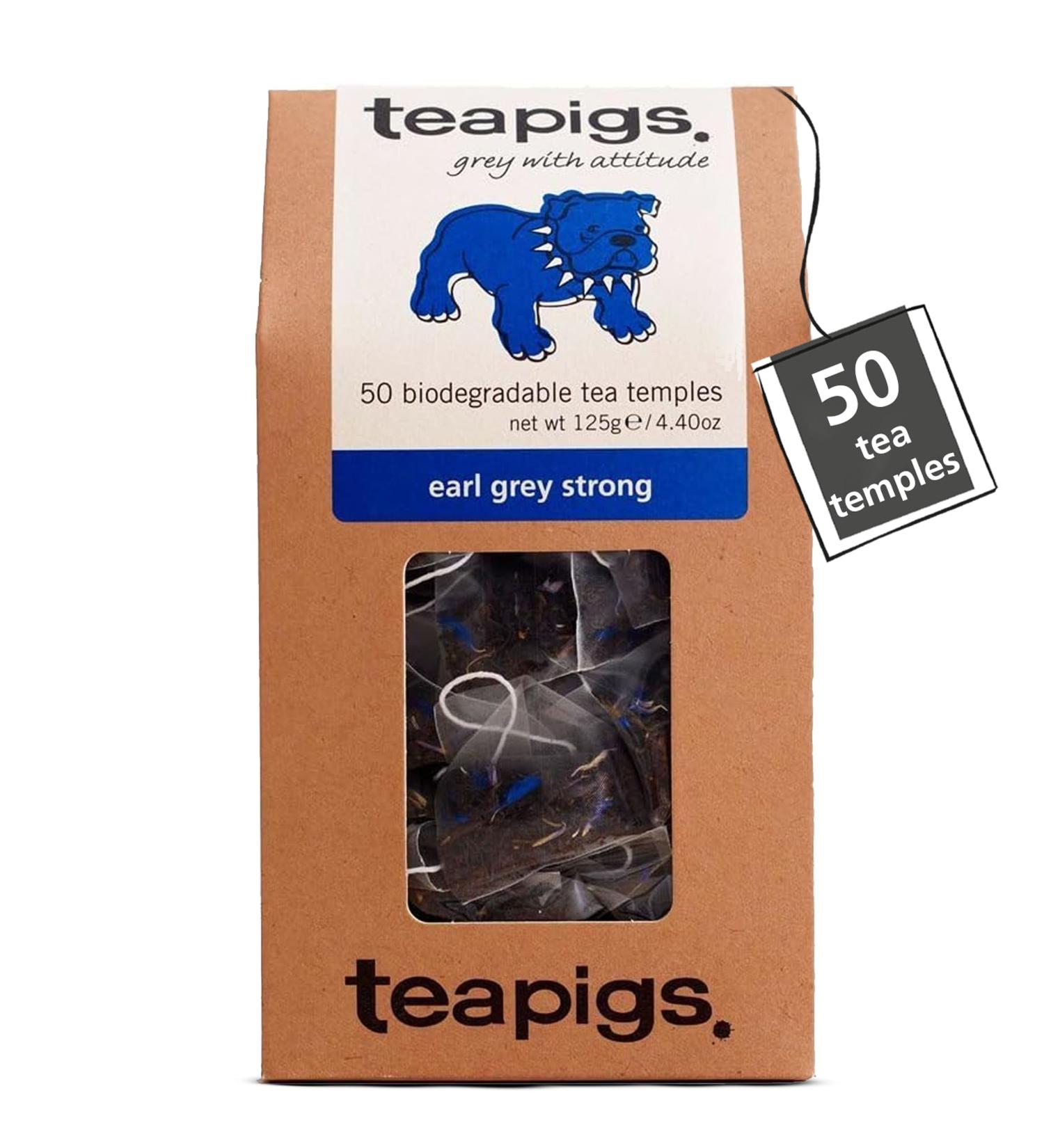  Teapigs teapigs Tea Bags Earl Grey Strong Black 50 Bags 250g - Buy Online on GoSupps.com