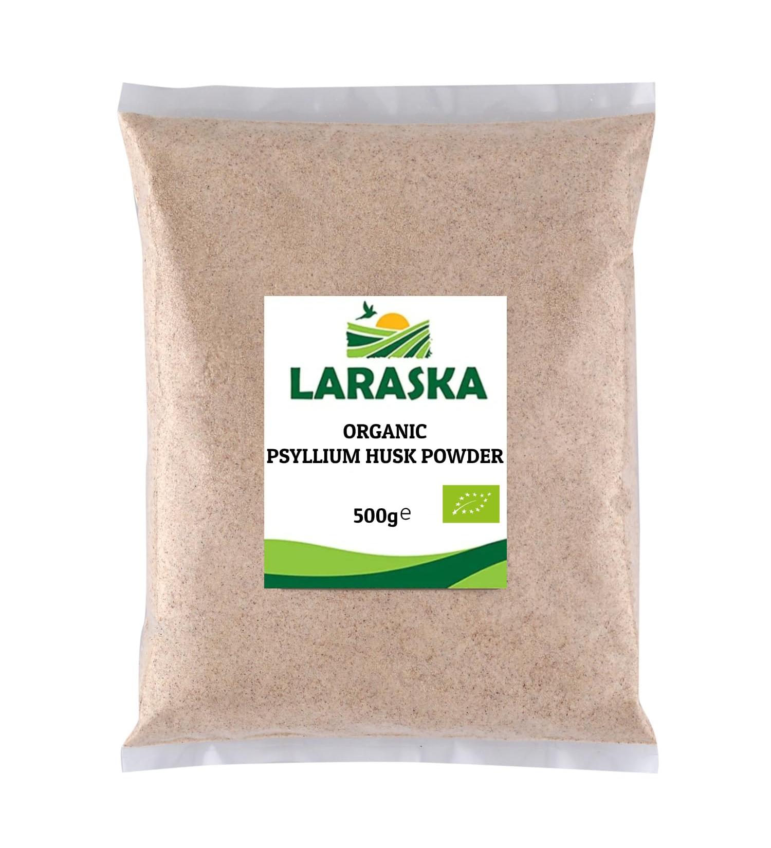 Organic Psyllium Husk Powder 500g - Natural Fiber Supplement for Gut Health - Buy Online on GoSupps.com