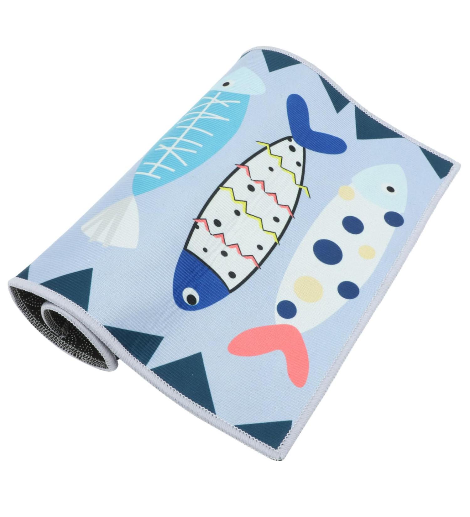 Alipis 2pcs Water-Absorbing Bath Bathmat Fish Bathroom Kitchen Carpet Non-Slip Floor Mat Printing for Xcm As Shownx2pcs mediumx2pcs - Buy Online on GoSupps.com