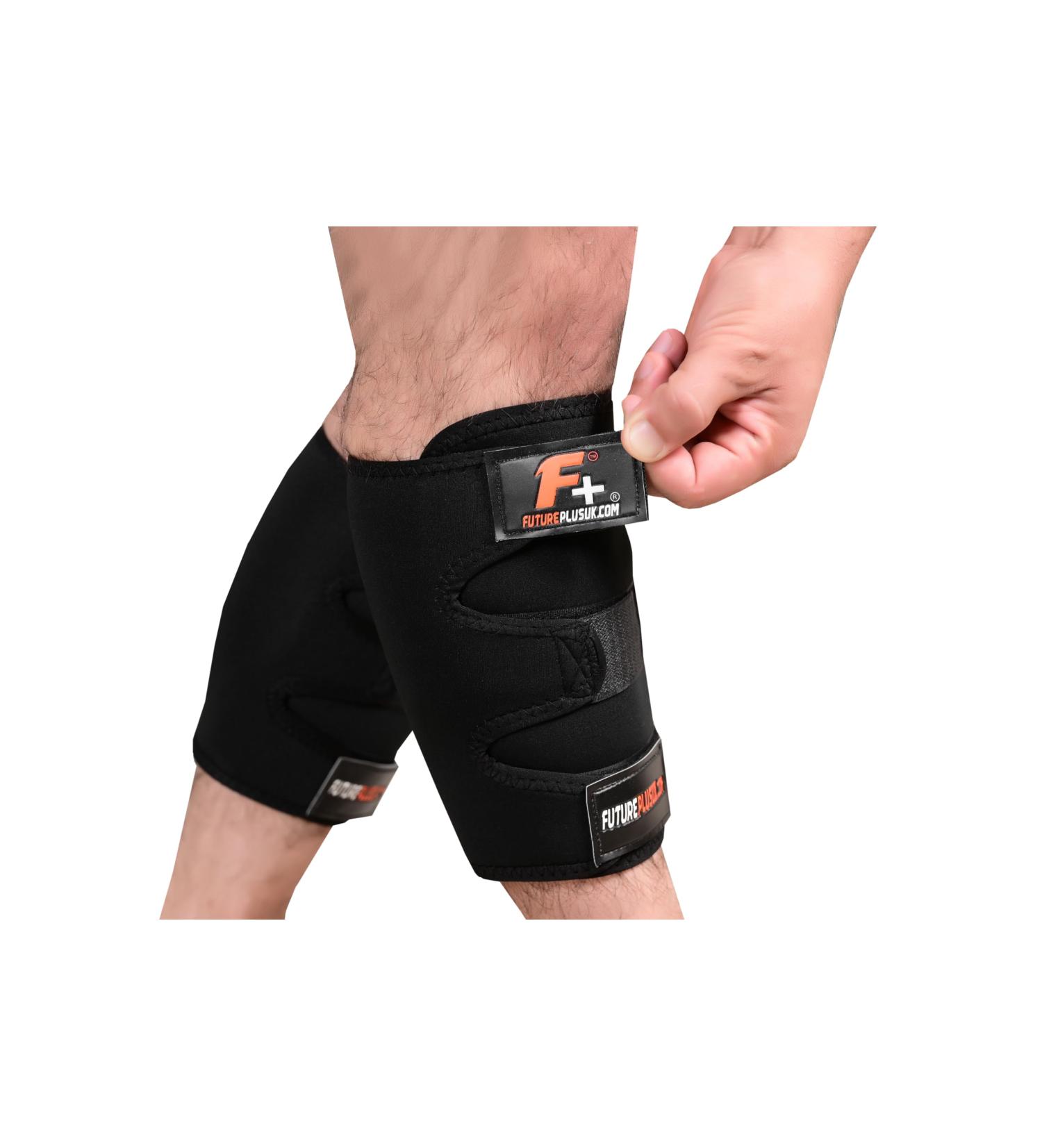 FUTURE PLUS Adjustable Neoprene Calf Brace for Compression and Pain Relief - Ideal for Calf Muscle and Shin Splint Injuries - Buy Online on GoSupps.com