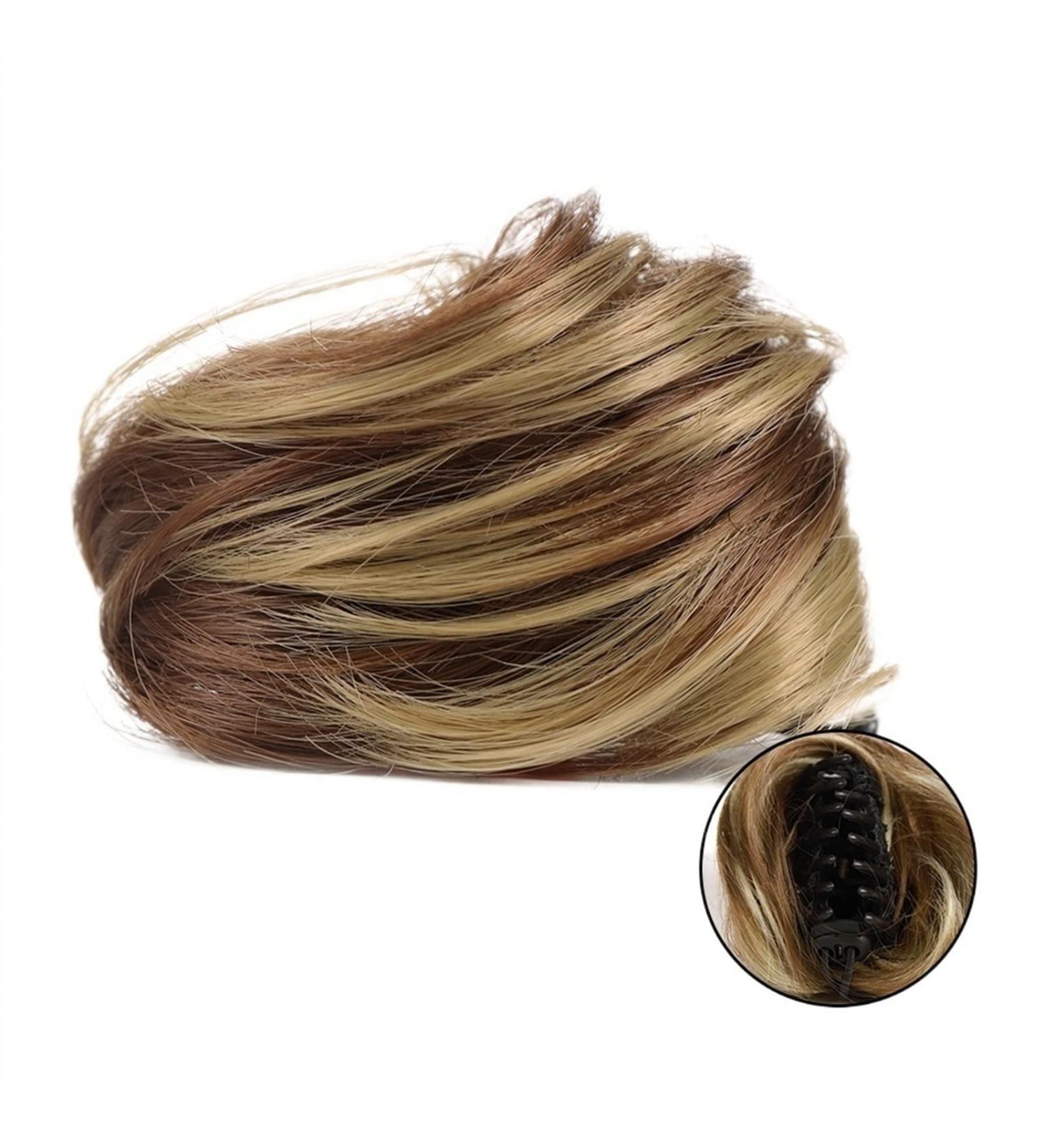Hair Scrunchies Hair Bun Synthetic Claw Clip Bun Cat Ears Hair Donut Bun Claw Clip Messy Hair Bun Mini Hair Extensions Women Hair Accessories Women Hair Bun(Color:12H24) - Buy Online on GoSupps.com