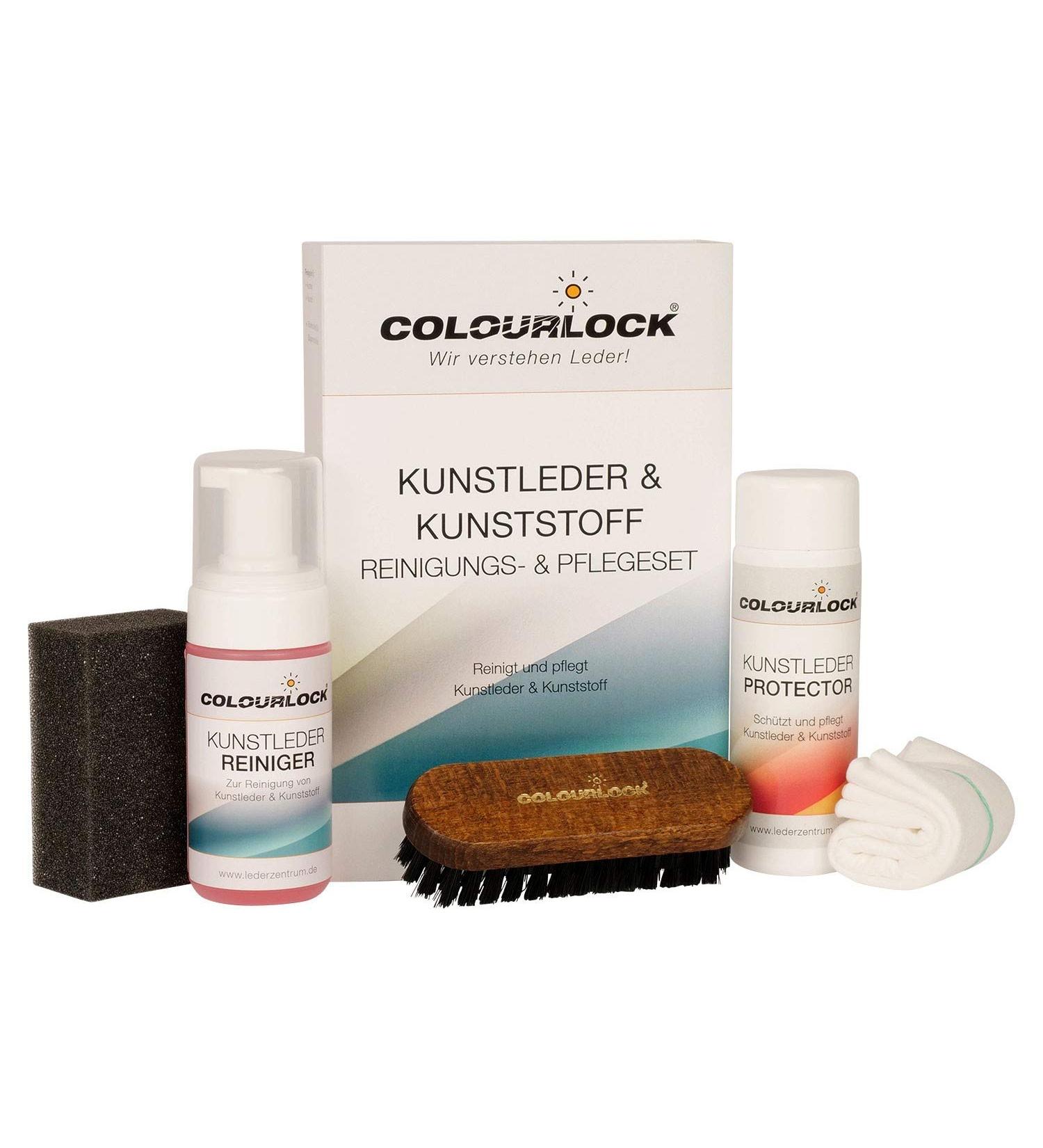 COLOURLOCK Artificial Leather Care Set - Cleaner 125ml & Protector 150ml | Premium Care for Synthetic Leather - Buy Online on GoSupps.com