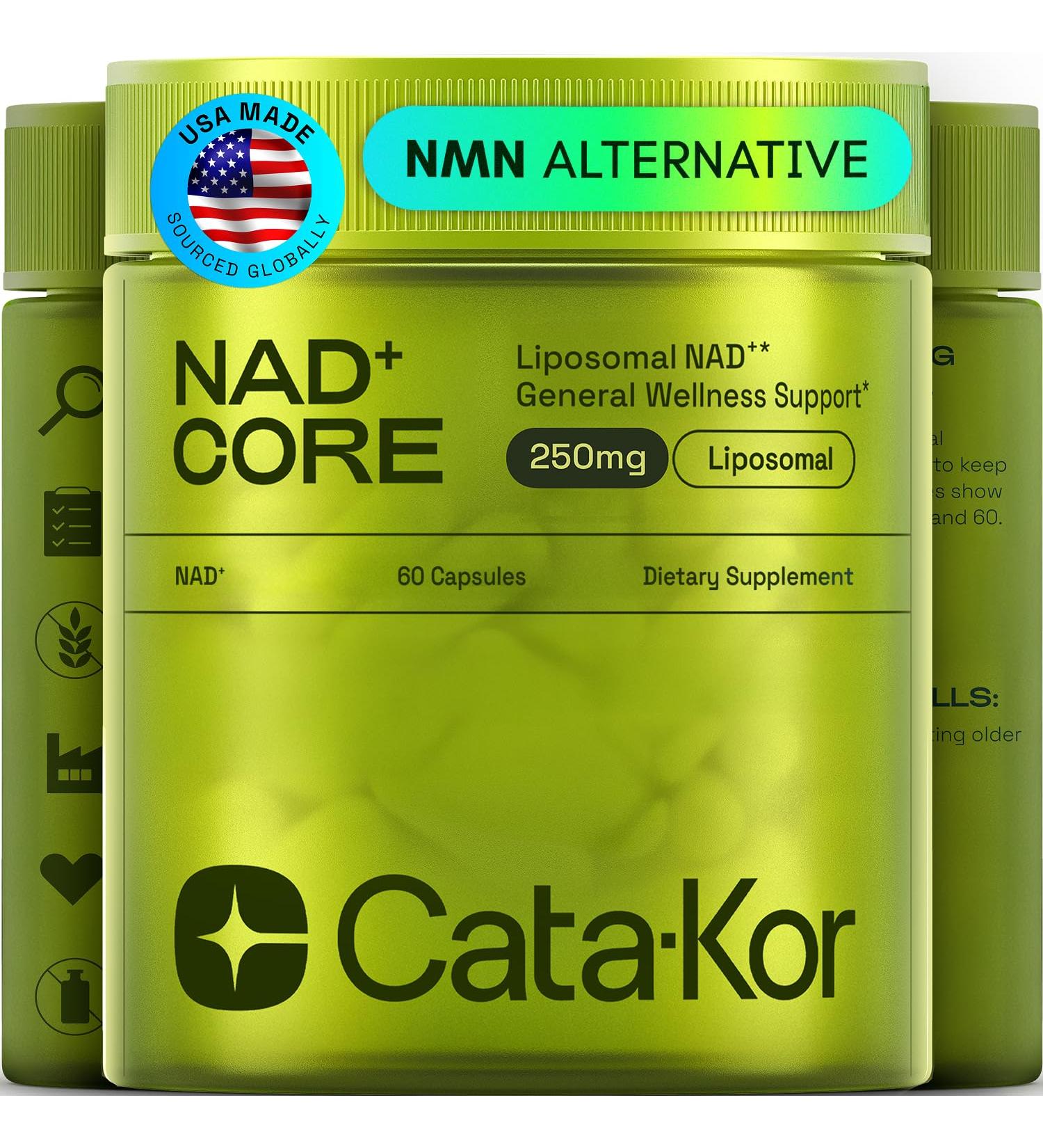 NMN Supplement Alternative Liposomal NAD+ Supplement Third-Party Tested NAD CORE 30-Day Supply 60 Capsules 60 Count (Pack of 1) - Buy Online on GoSupps.com
