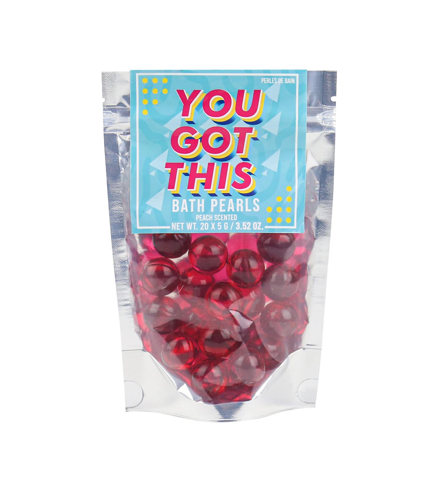 Gift Republic Bath Pearls 20-Pack - Peach Scent, Multicoloured - You Got This - Buy Online on GoSupps.com