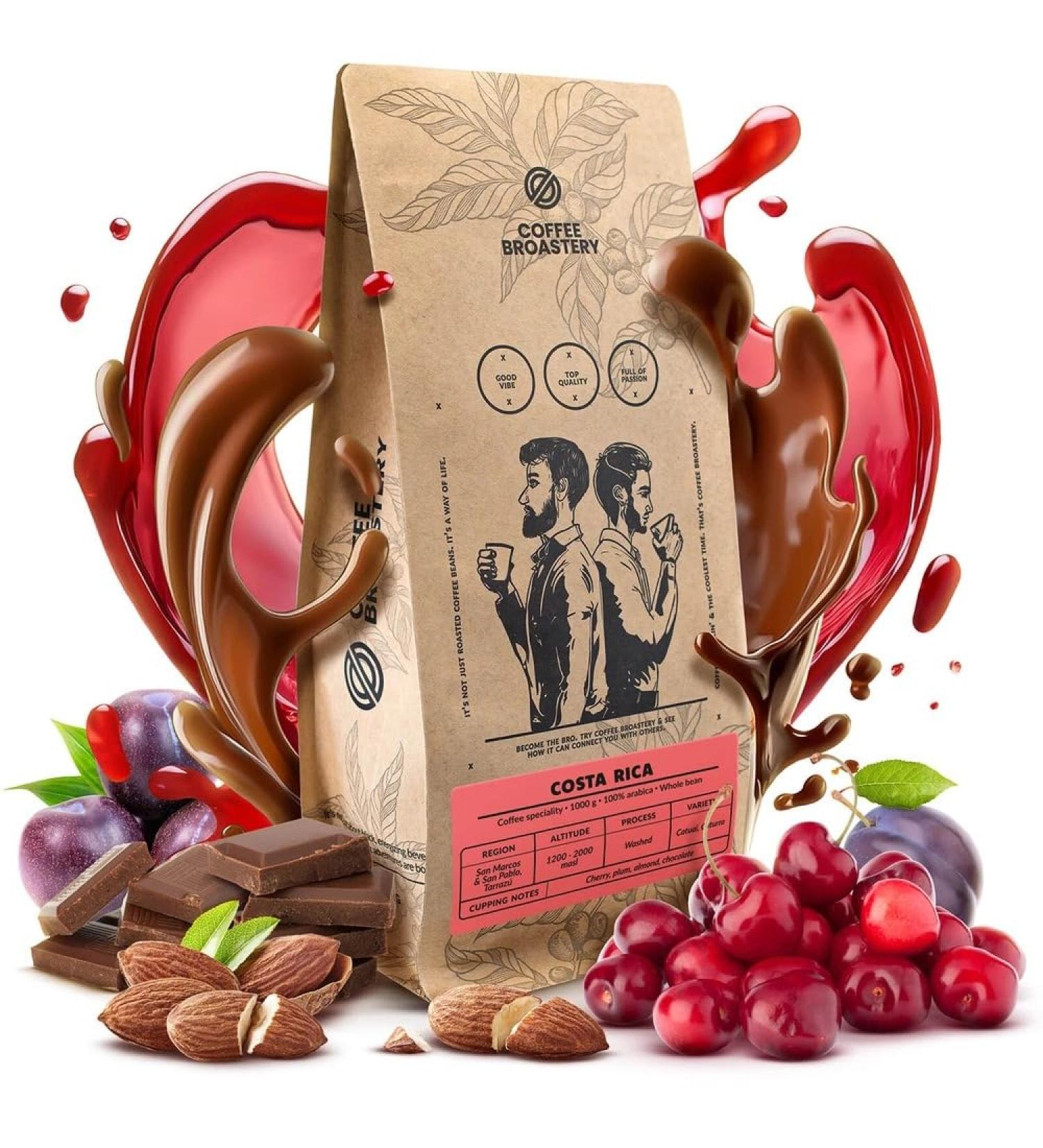 Coffee Broastery Coffee Beans Costa Rica San Rafael Speciality 1kg 1000g | Specialty Coffee | Costa Rica | Freshly Roasted | Kraft Coffee Roastery - Buy Online on GoSupps.com