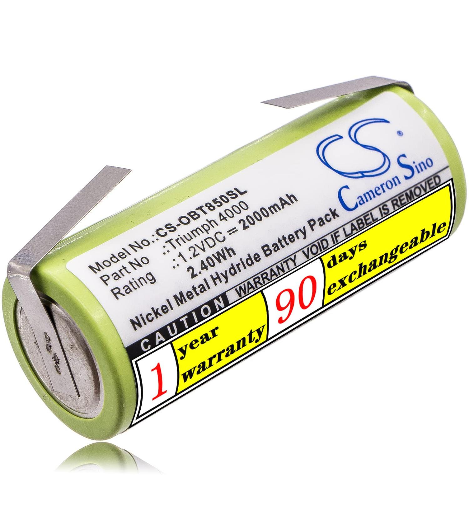 1.2V 2000mAh Battery Replacement for O-RAL B Triumph 4000 | International Shipping Available - Buy Online on GoSupps.com