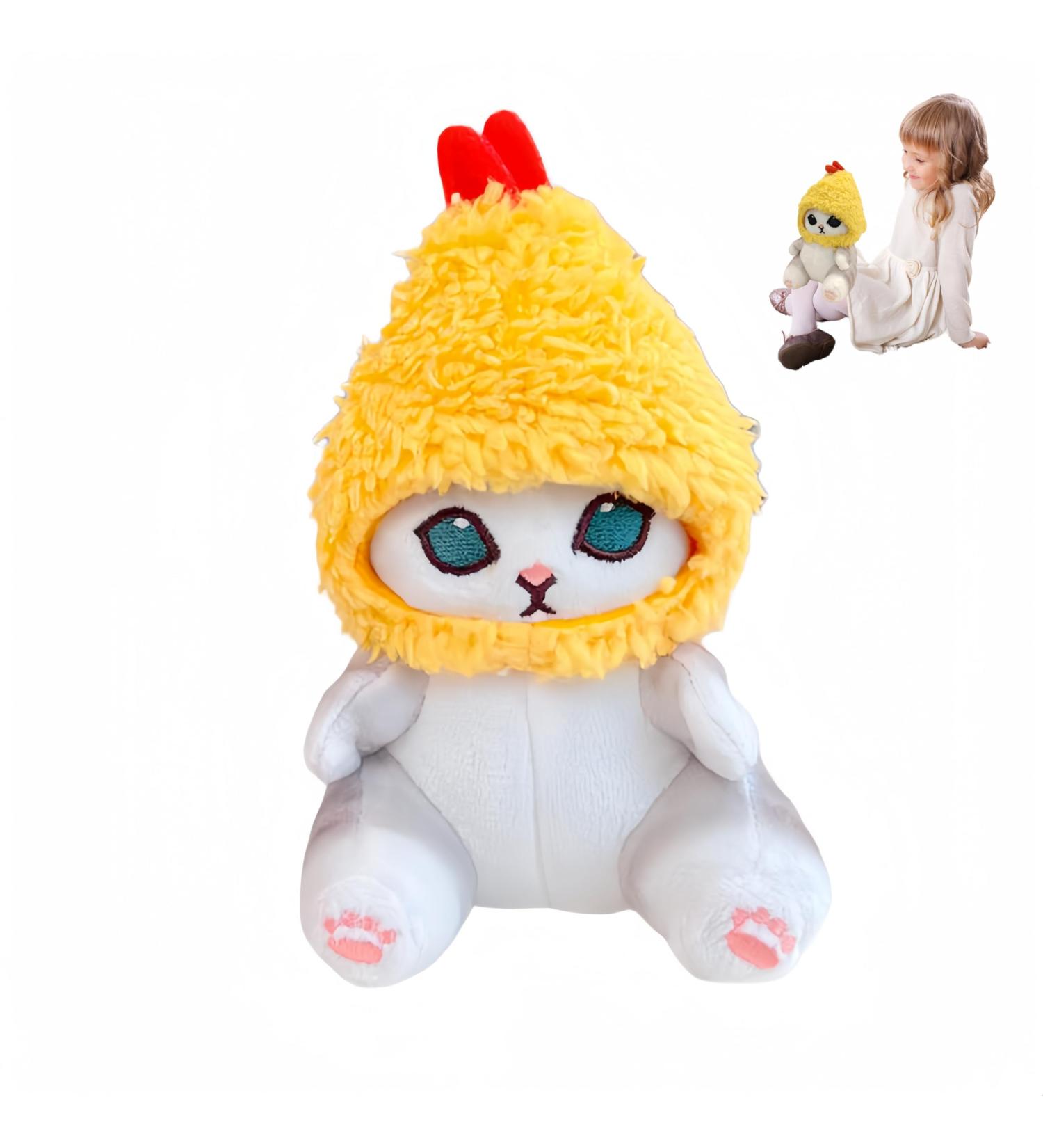 Fried Shrimp Cat Plush Doll - Soft Stuffed Animal for Fans' Birthday Gifts - Buy Online on GoSupps.com