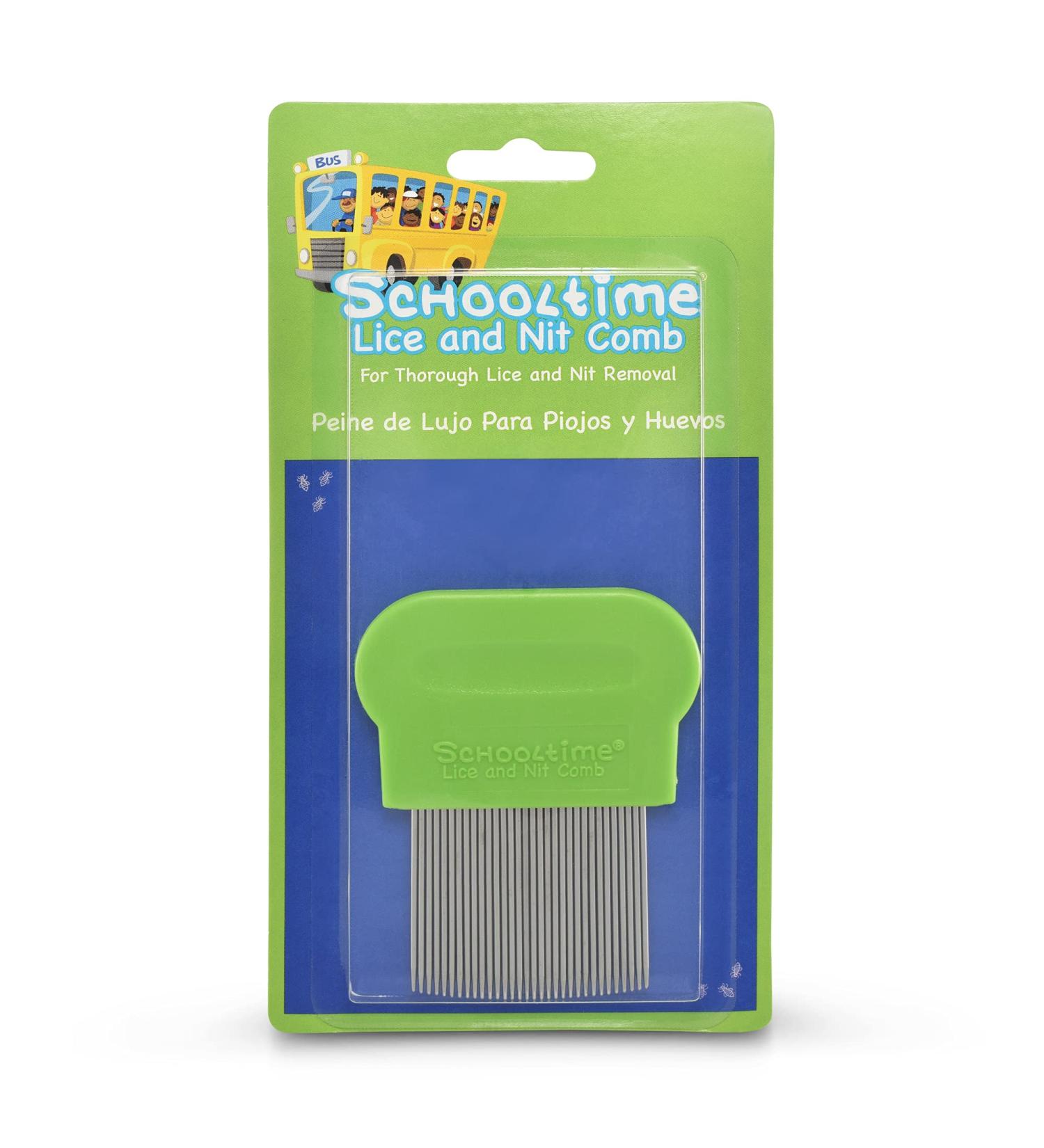 Schooltime Lice and Nit Comb - 100% Effective for Eliminating Lice and Nits, Protect Against Reinfestation - Buy Online on GoSupps.com
