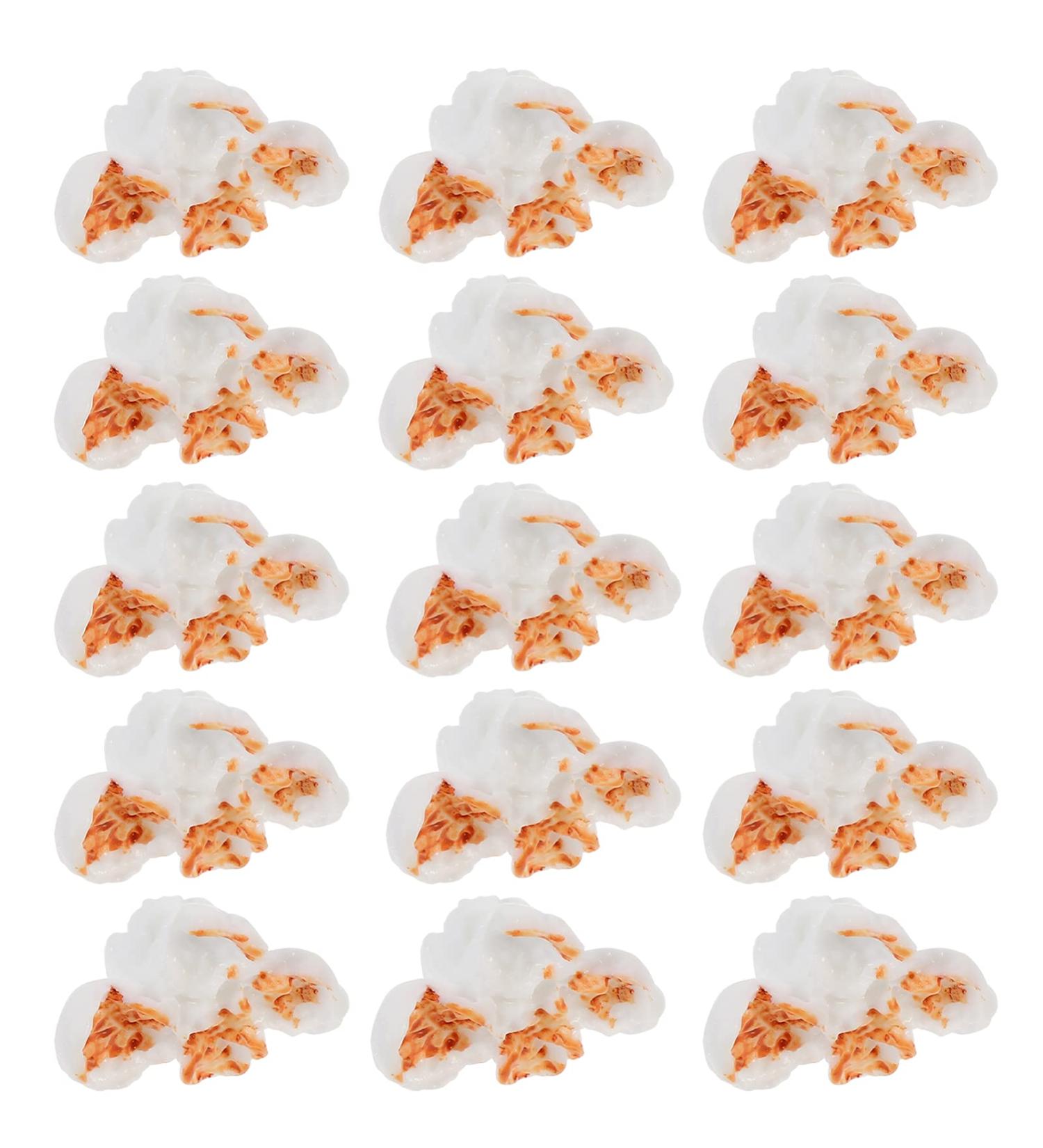 Artibetter 40 pcs Miniature Resin miniature popcorns charm pendant diy popcorn flatbacks beads lifelike popcorn decor Popcorn Decor Resin 2.5X2cmx3pcs Whitex3pcs - Buy Online on GoSupps.com