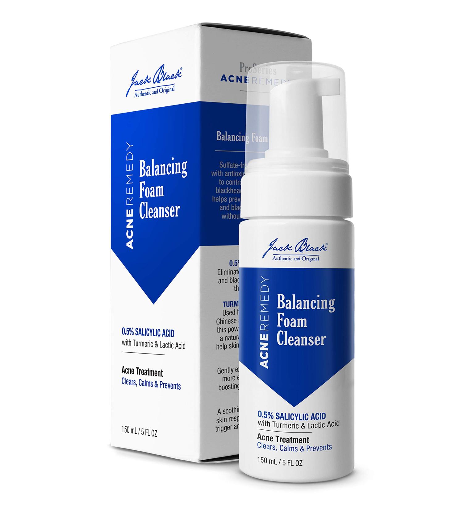 Jack Black Acne Remedy Balancing Foam Cleanser - 5 fl. oz - Buy Online on GoSupps.com