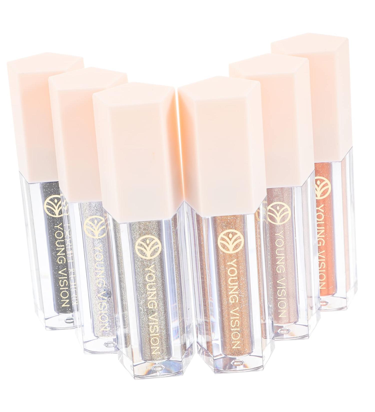 Beatifufu 6pcs Eye Shadow Set Eye Makeup Tools Glitter Liquid Eyeliner Highlighter 1 count (Pack of 1) As Shown - Buy Online on GoSupps.com