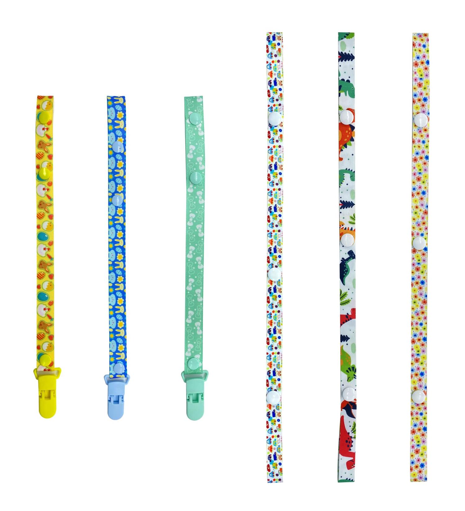 Adjustable Toy Belt Keeper & Pacifier Clip Set - 6 Portable Anti-Drop Toys for Strollers | International Shipping - Buy Online on GoSupps.com