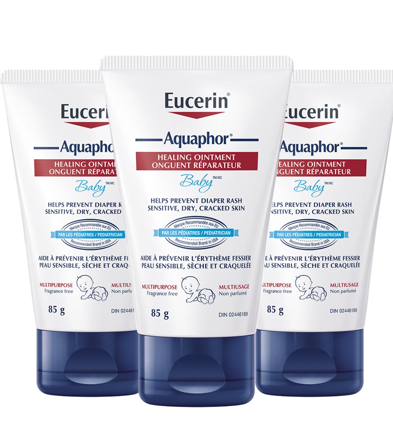 EUCERIN AQUAPHOR Baby Healing Ointment for Baby's Sensitive Skin| 85g - Pack of 3|Multi-purpose | Non-Comedogenic | Fragrance-free| Non-Greasy Healing Ointment | Recommended by U.S. Pediatricians 3 pack - 85g - Buy Online on GoSupps.com