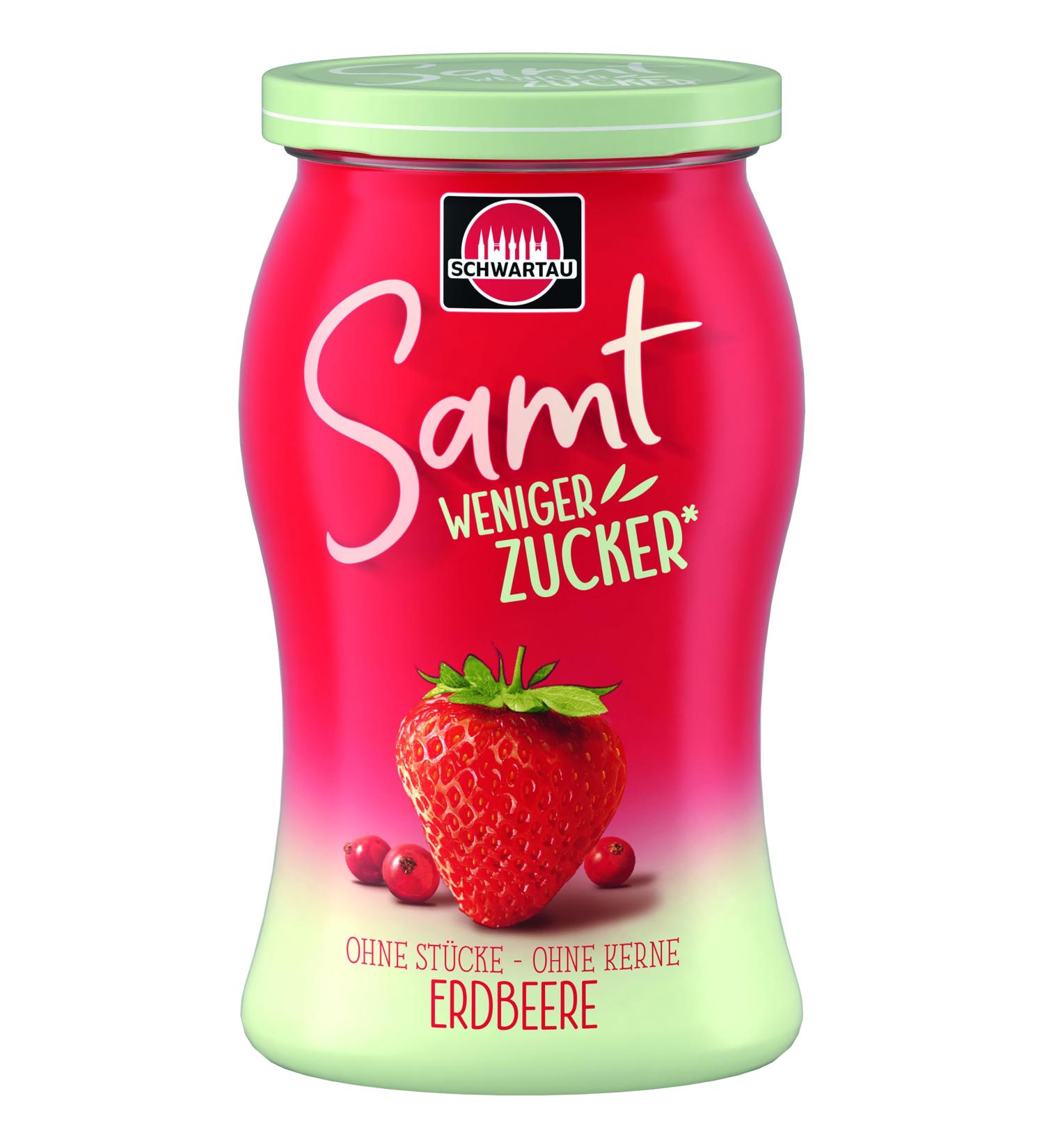 Buy Schwartau Samt Less Sugar Strawberry Fruit Spread - Reduced Sugar 255g | International Shipping Available - Buy Online on GoSupps.com