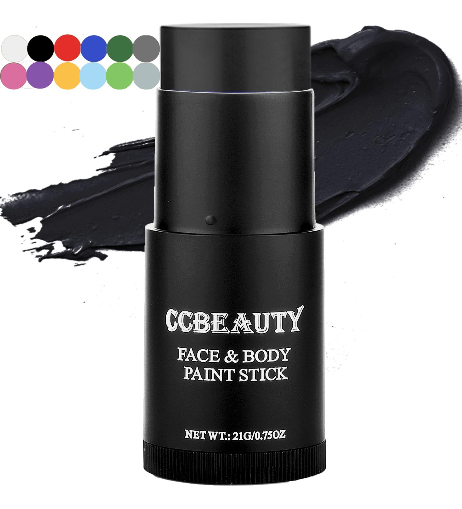 CCBeauty Eye Black Baseball Face Body Paint Stick - Non-Toxic Sports Makeup for Halloween Cosplay Parties (03# Black) - Buy Online on GoSupps.com